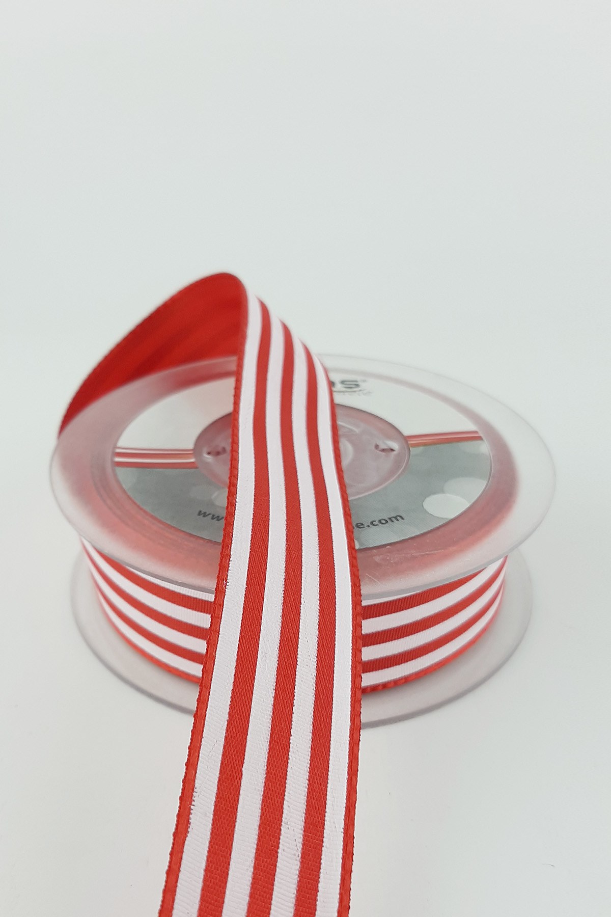 Koyu Turuncu Çizgili Tafta Kurdele 20 mt