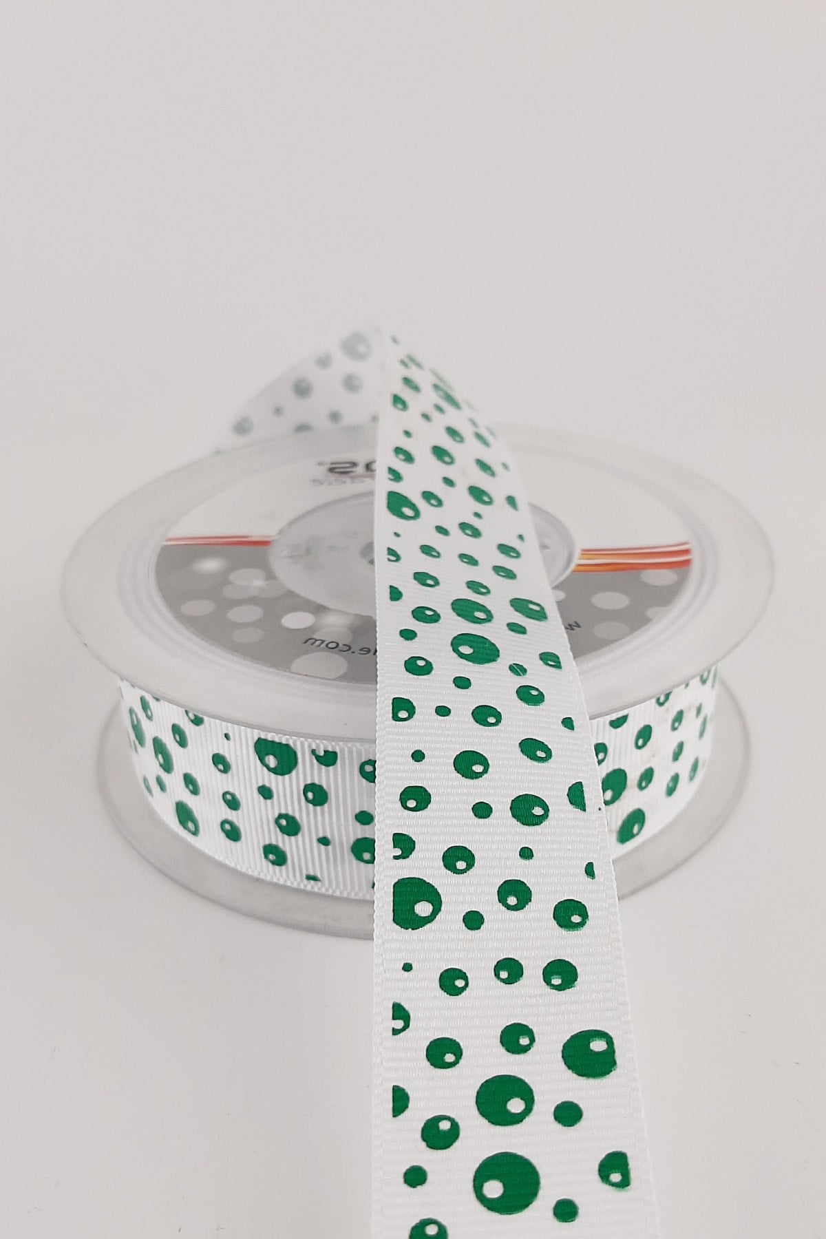 Koyu Yeşil Neon Grogren Kurdele 2,5 cm 20 mt