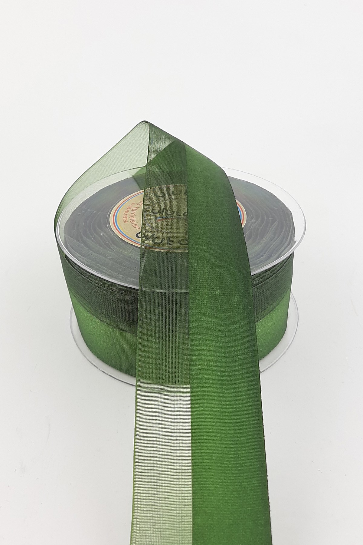 Dark Green Waterway Ribbon 4 cm