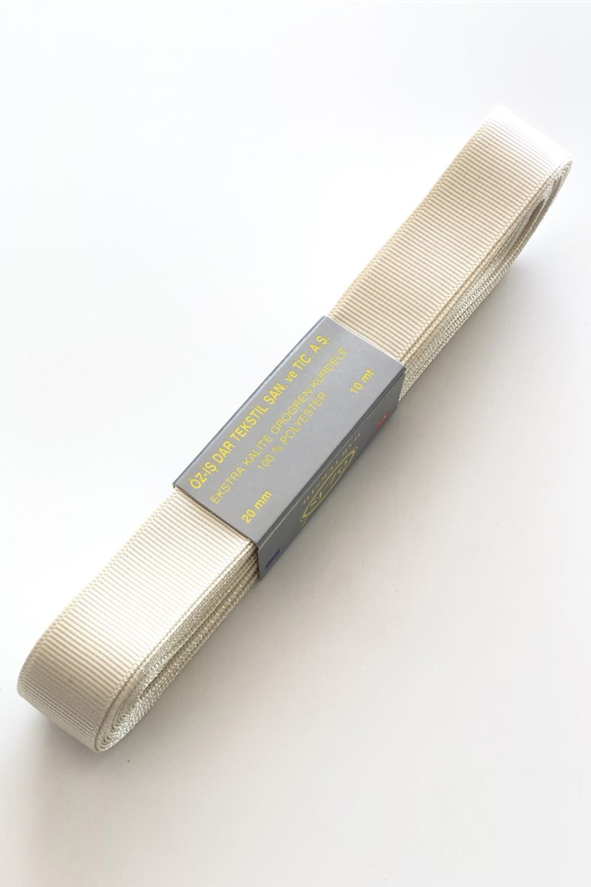 Cream Grosgrain Ribbon 2 cm 10 mt