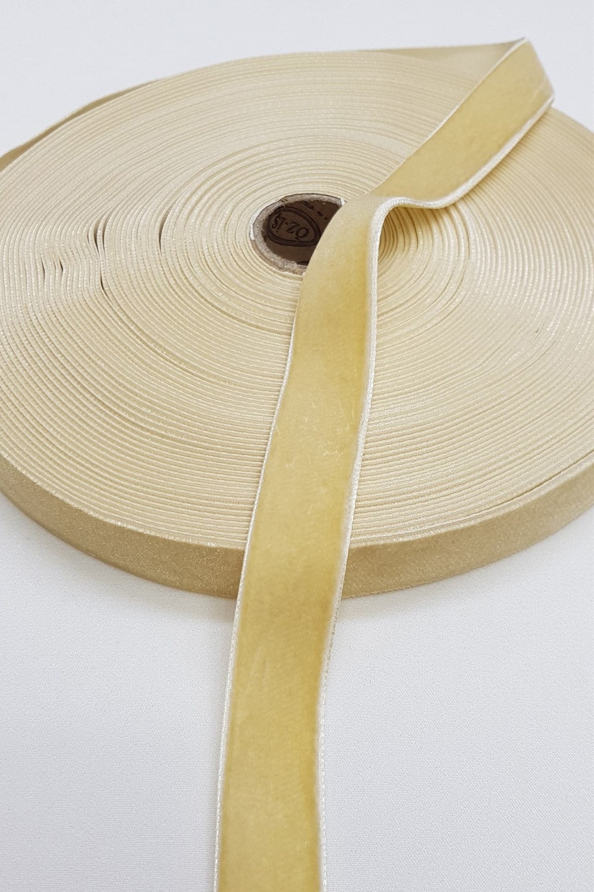 Krem Kadife Kurdele 2 cm