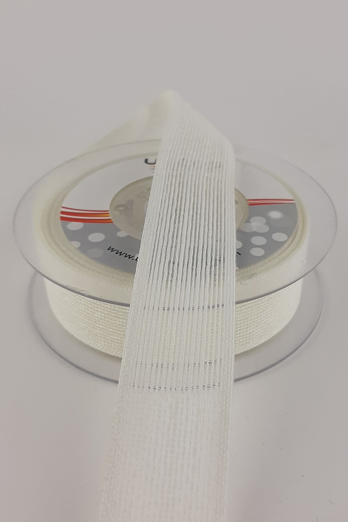 Cream Linen Effect Ribbon 2,5 cm 10 m