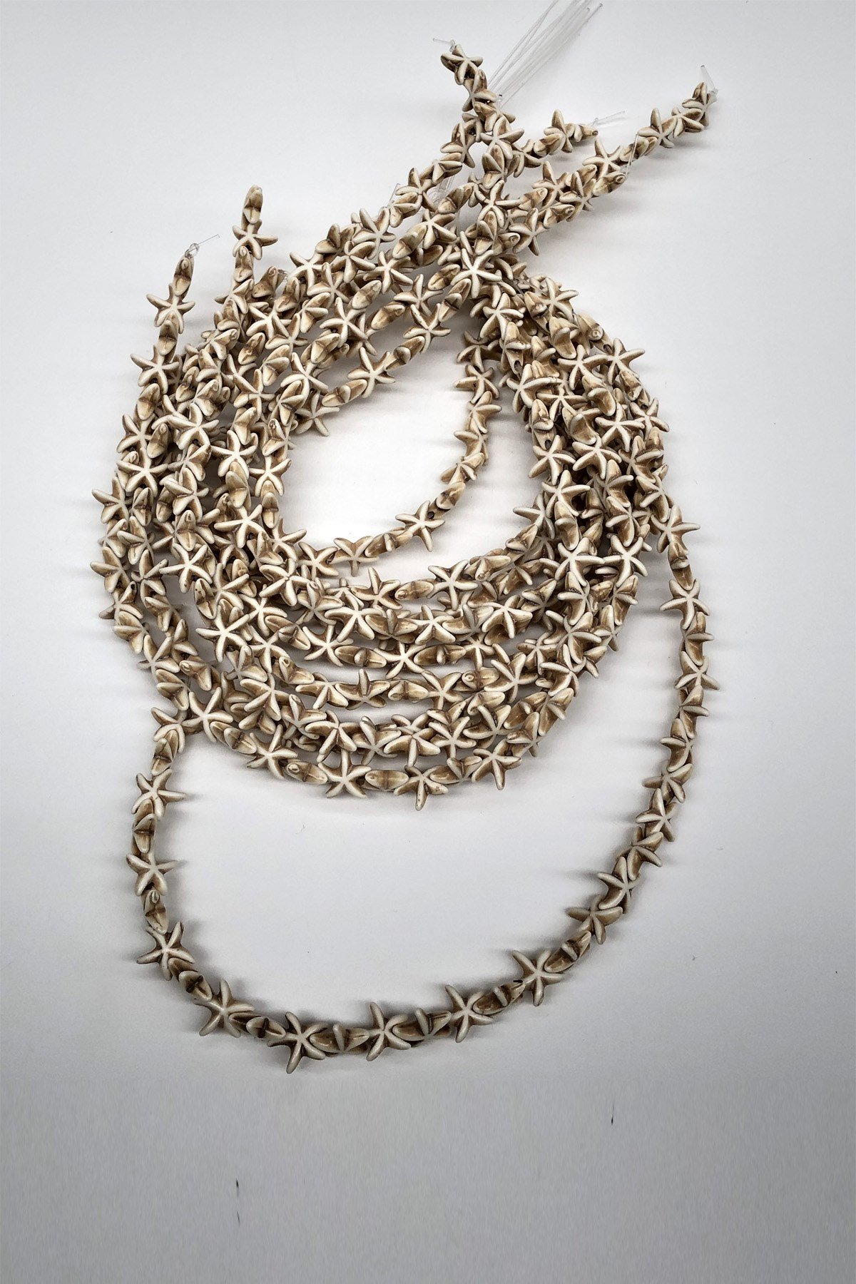 Krem Rengi Yıldız Taş Boncuk