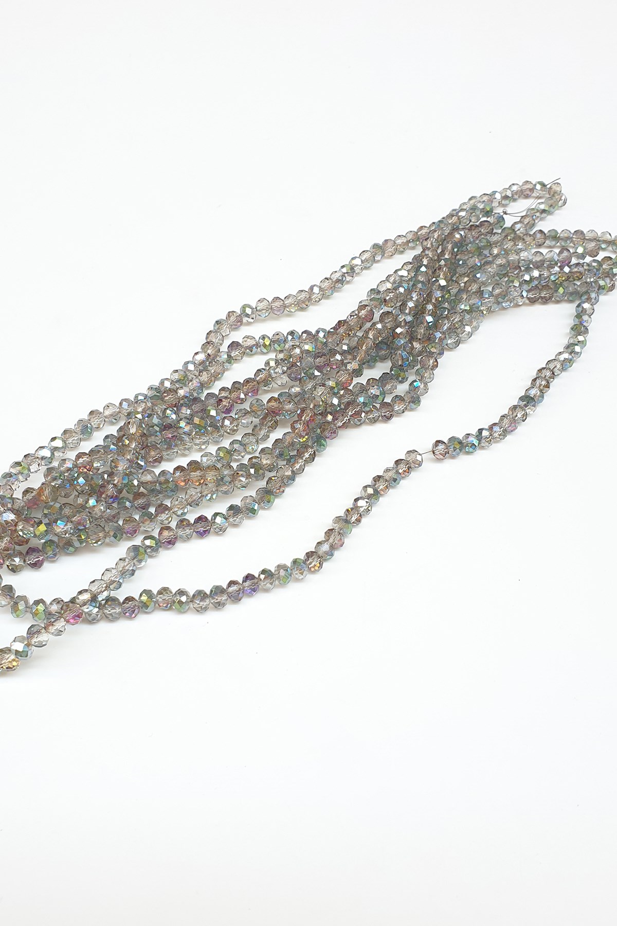 Janjanized Light Brown Crystal Beads 6 mm