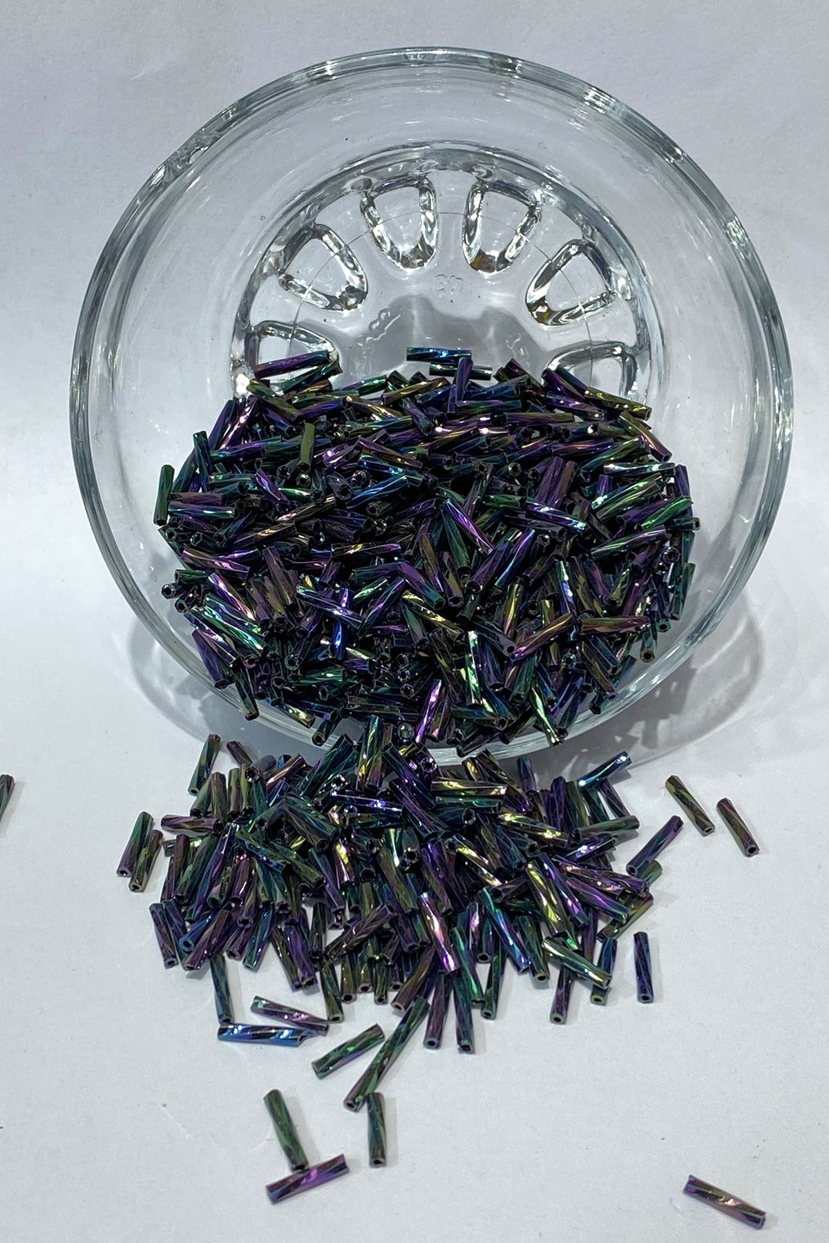 Lacivert Burgulu Boru Boncuk 50 gr