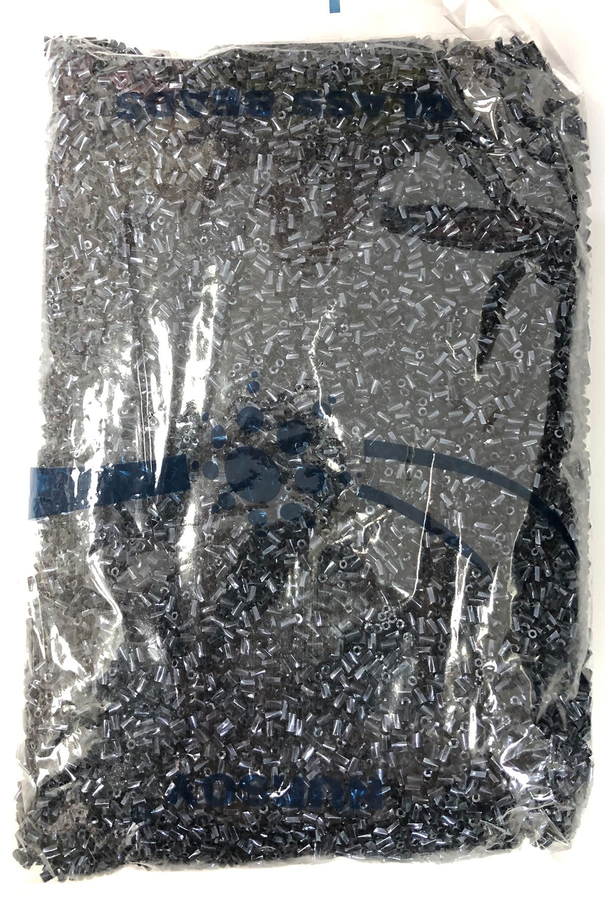 Dark Blue Twisted Cut Beads 500 gr