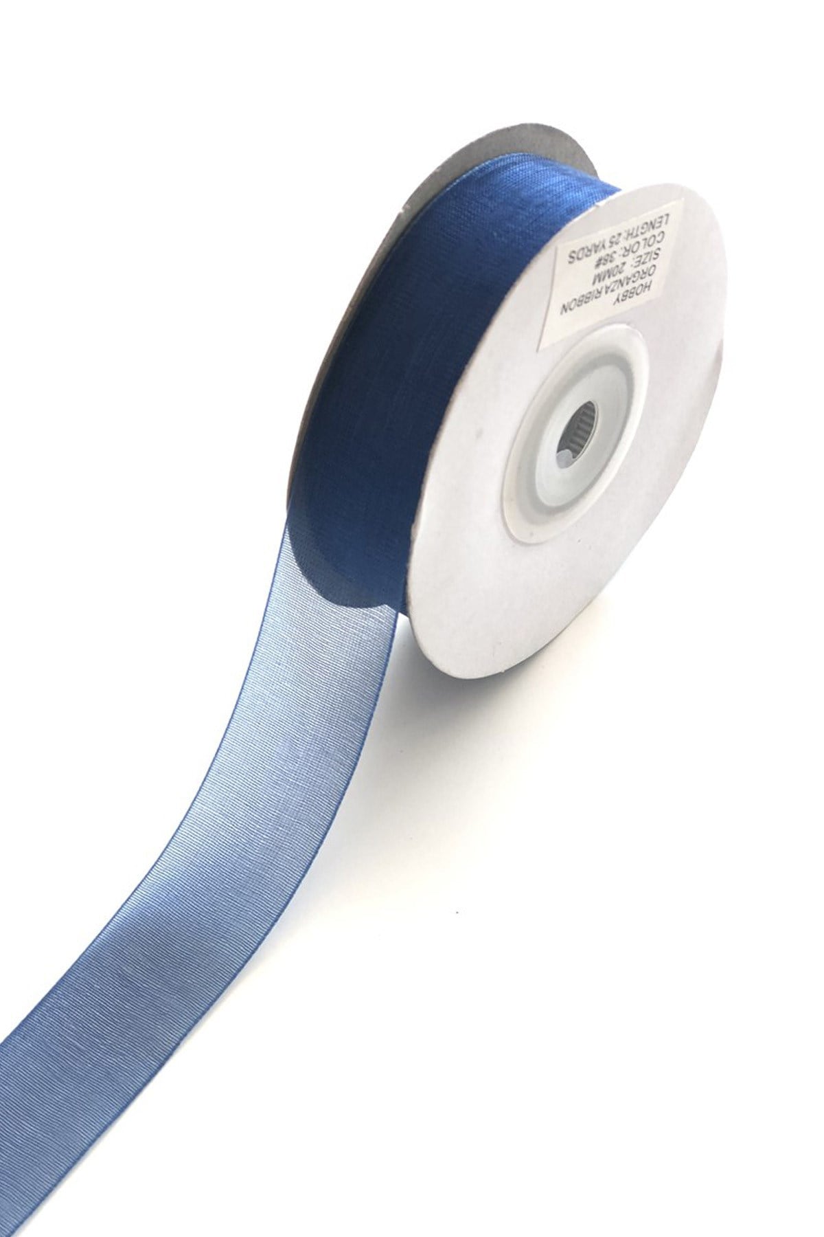 Navy Blue Organza Ribbon 2 cm