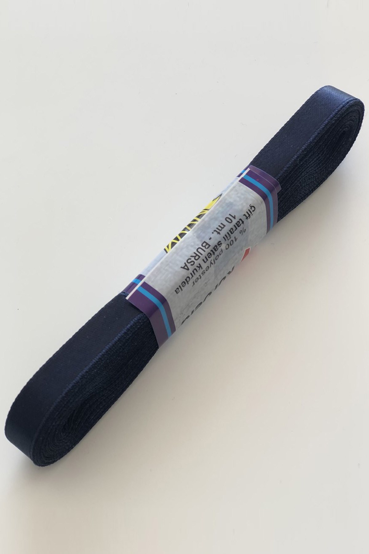 Navy Blue Satin Ribbon 1 cm