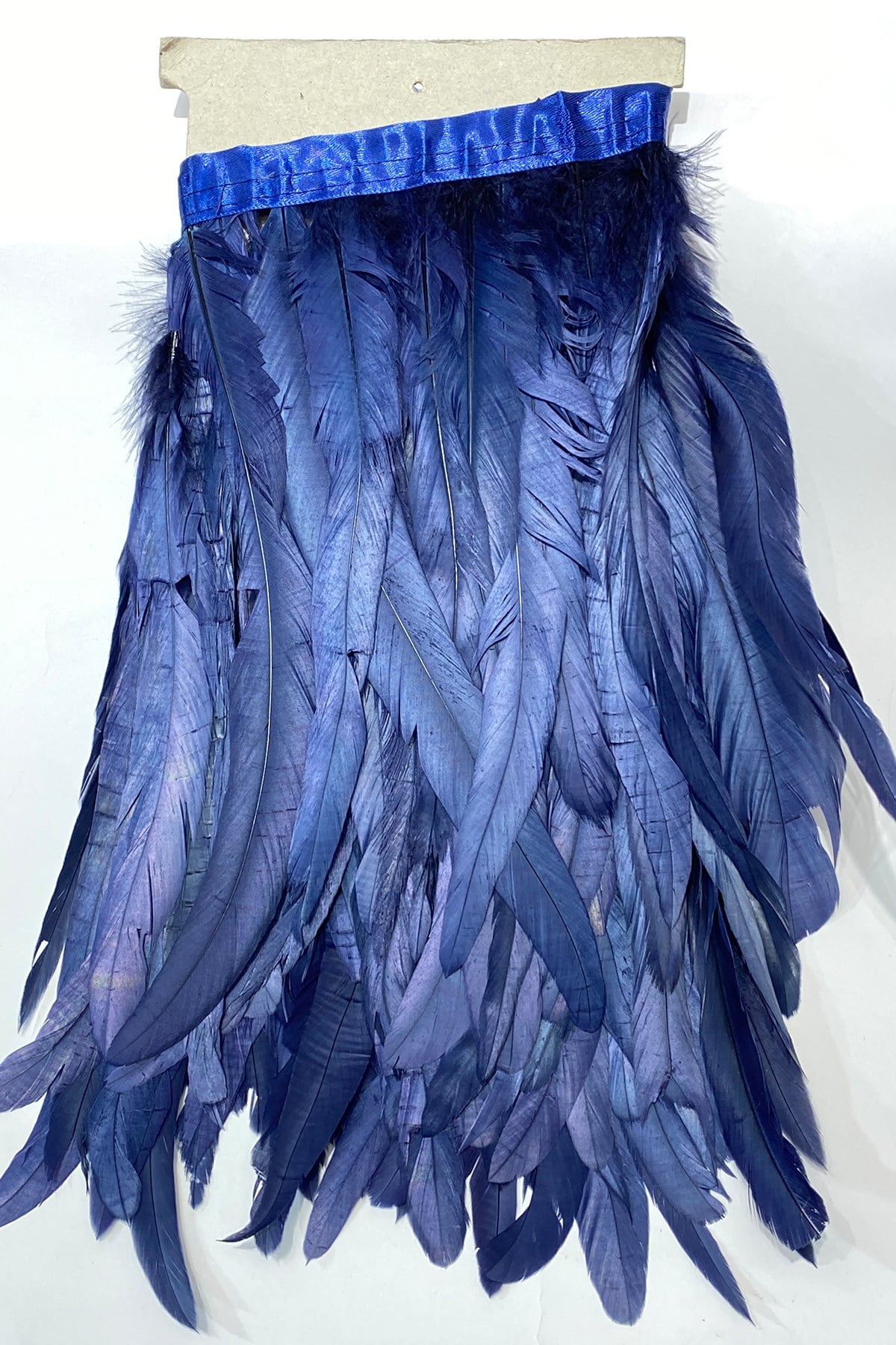 Navy Blue Long Chandel Feather 1 mt