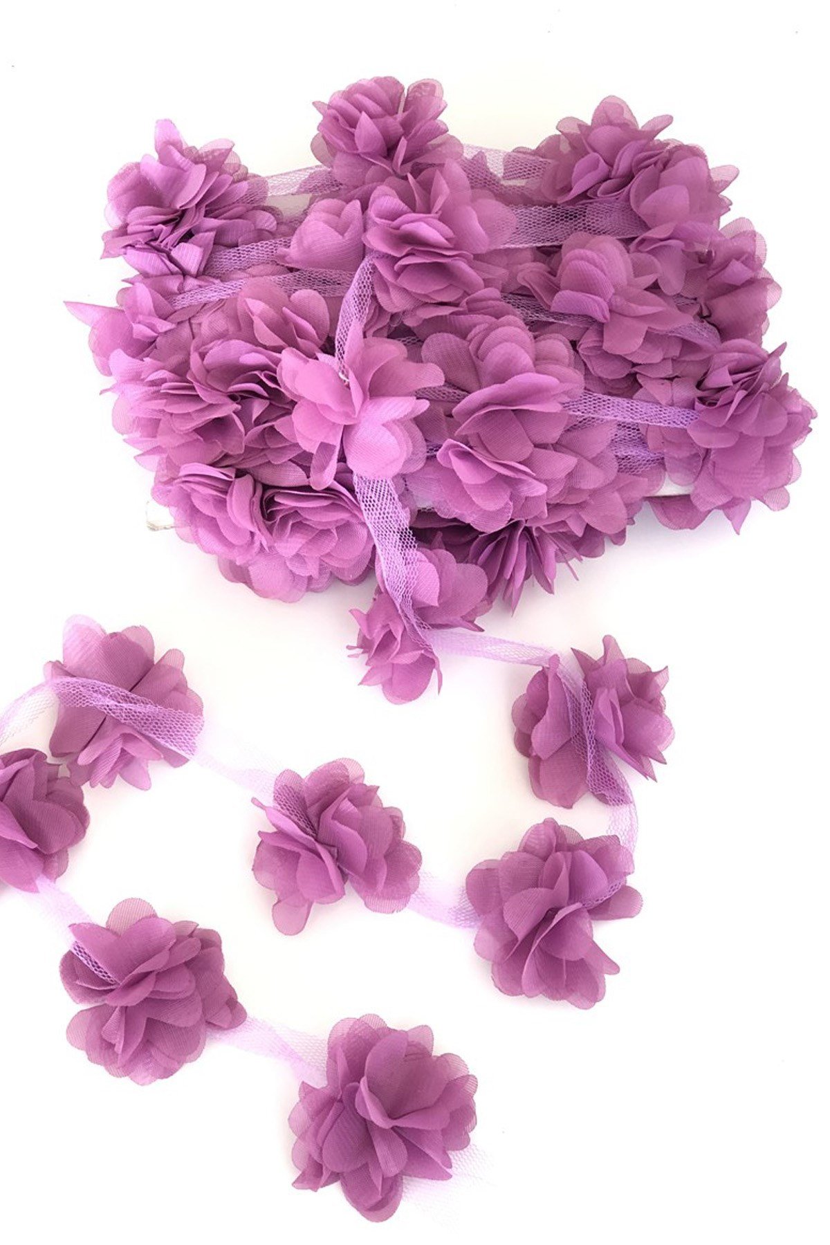 Lazer Kesim Çiçek Şerit