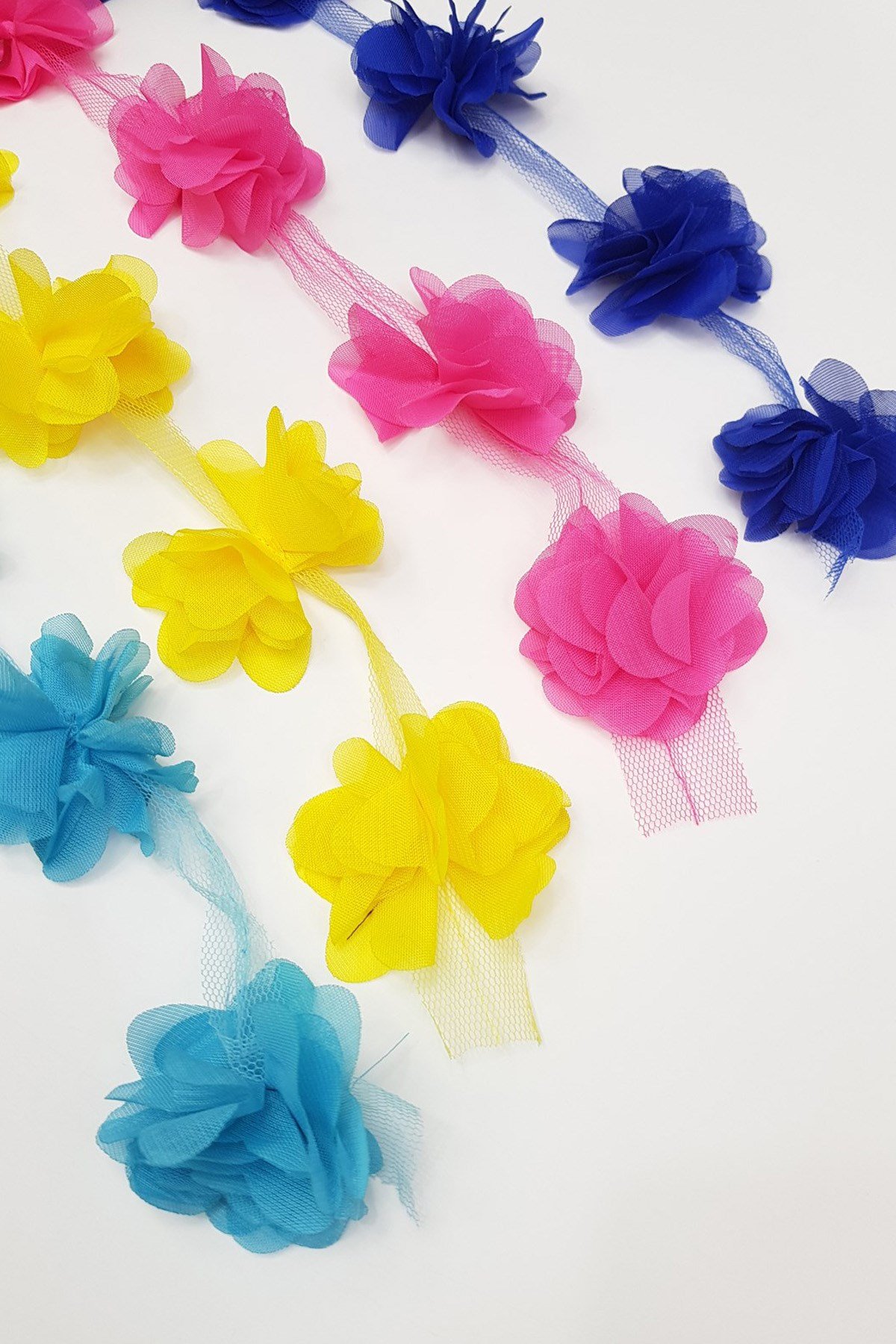 Lazer Kesim Tül Çiçek