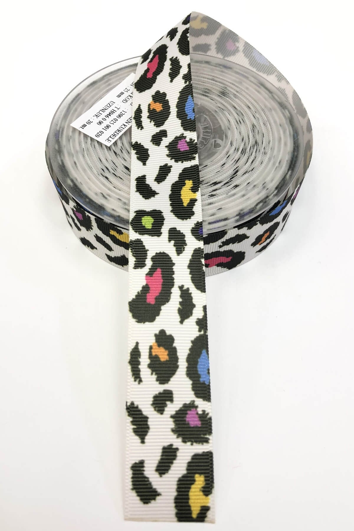 Leopard Printed Grosgrain Ribbon