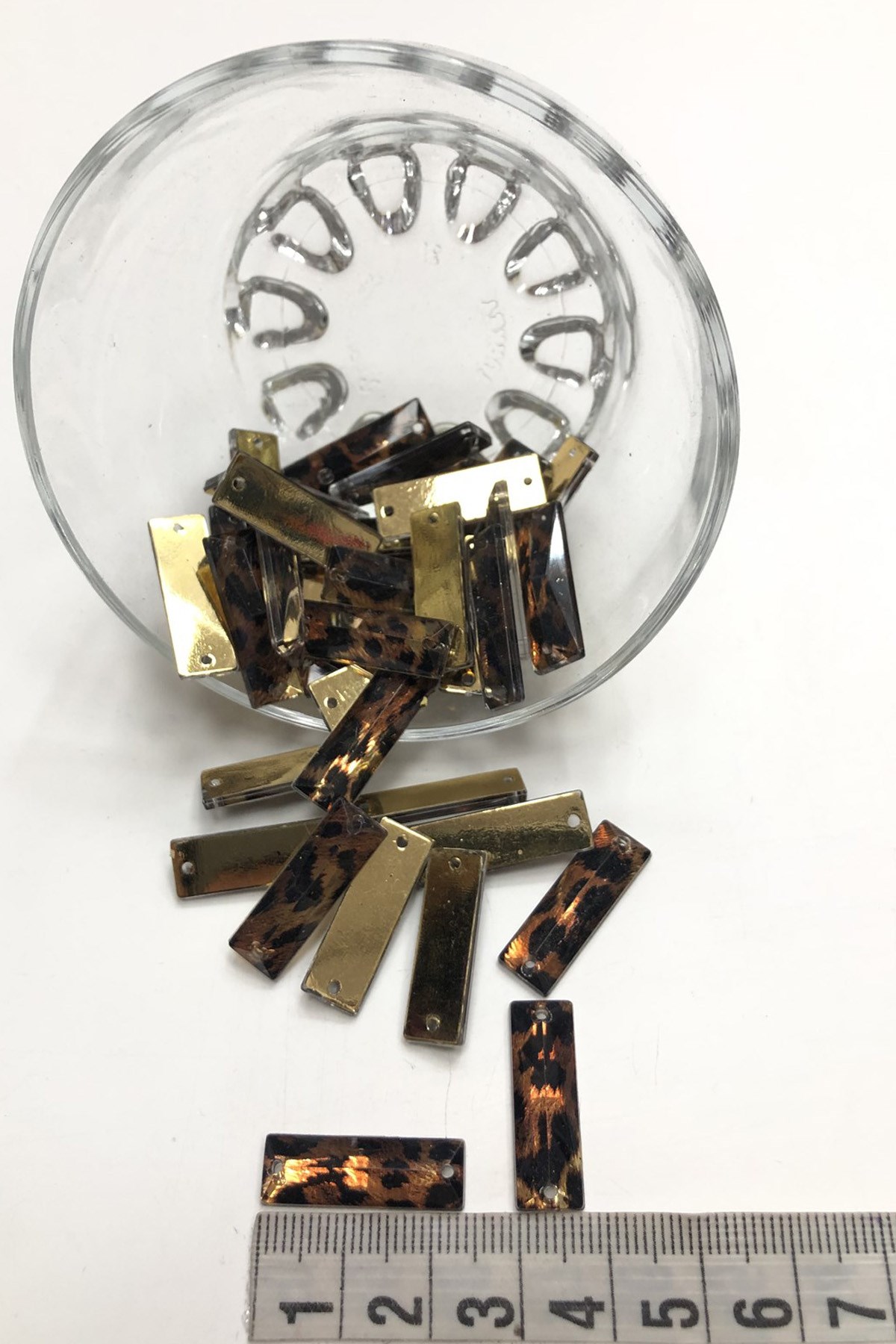 Leopar Dikdörtgen Plastik Dikme Taş 20 Number