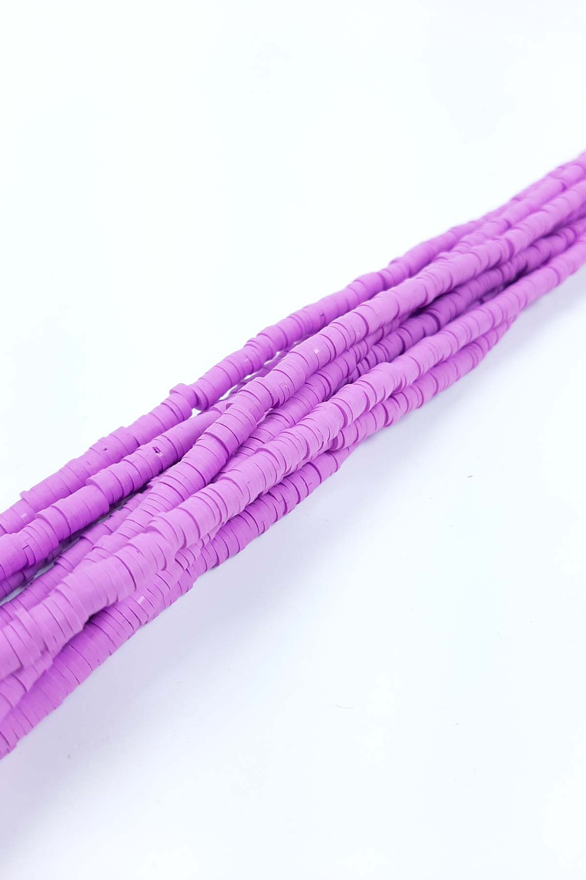 Lila Hamur Boncuk Fimo