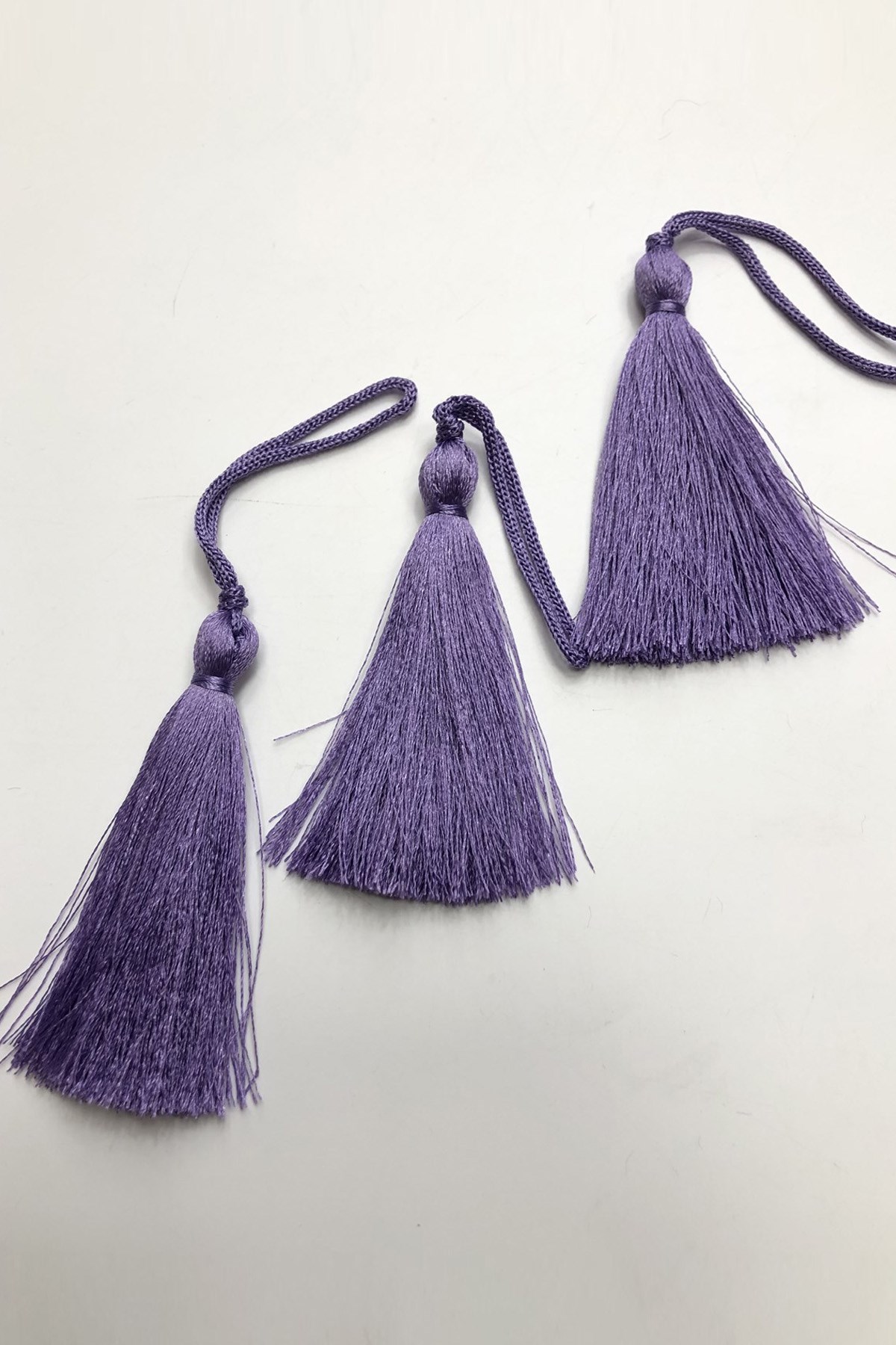 Lila Tekli Püskül 7 cm (10 adet)