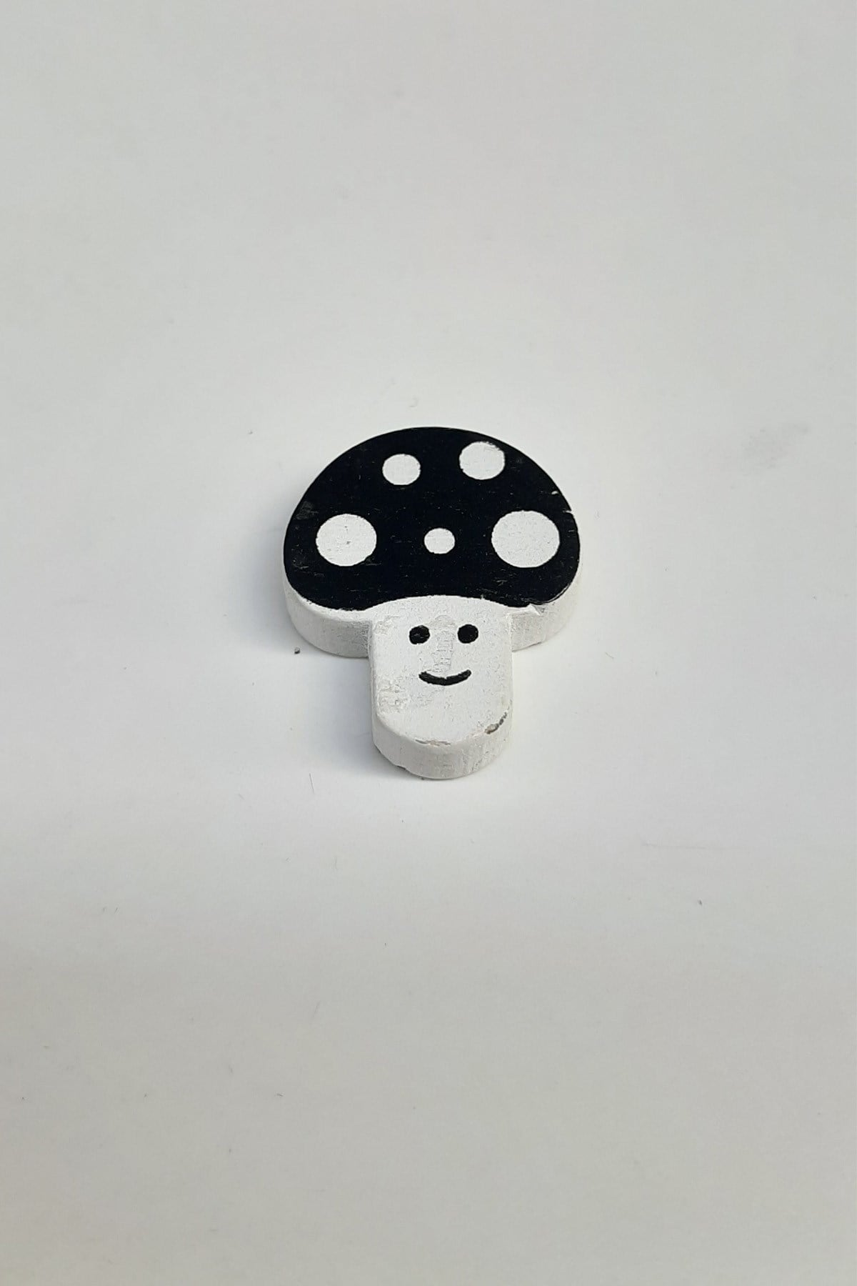 Mushroom Modified Black Wooden Beads