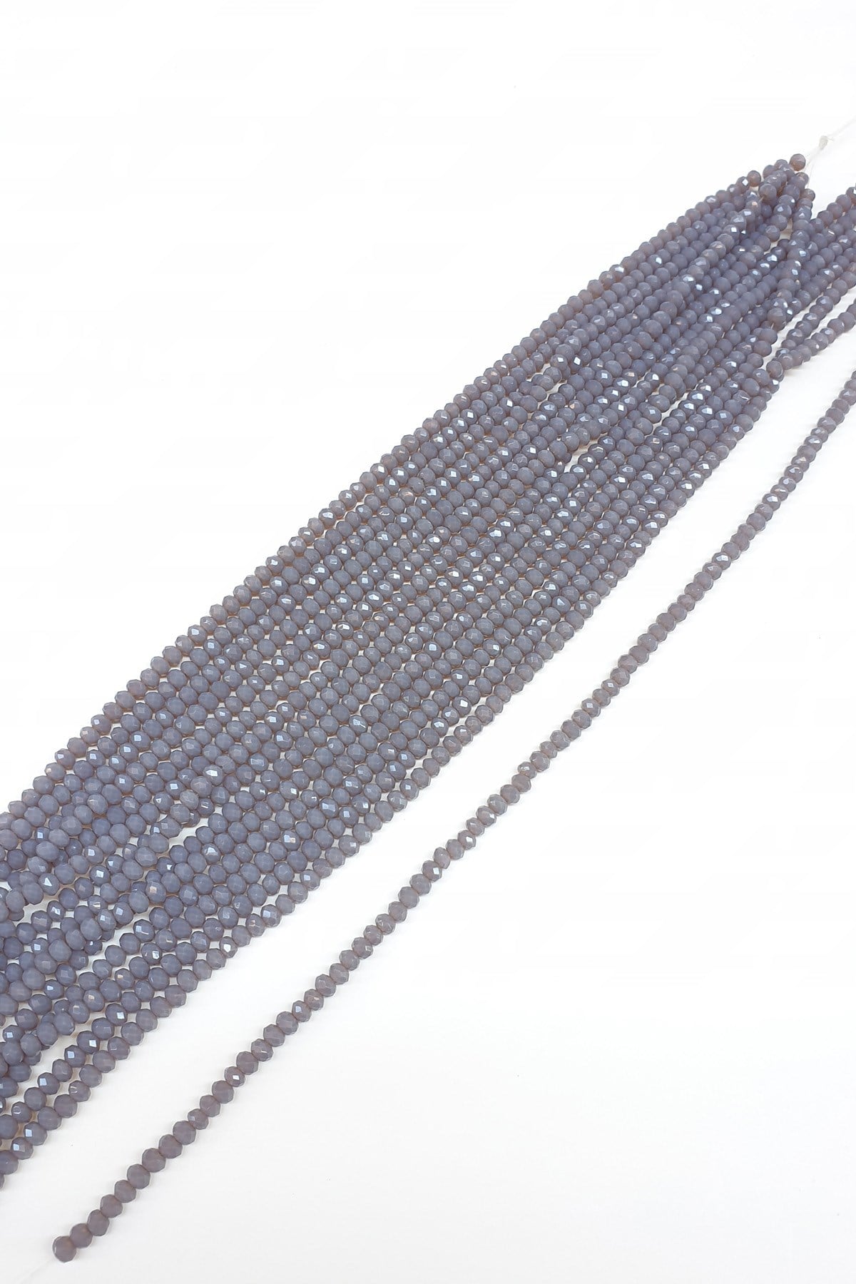 Matte Gray Crystal Beads 4 Mm