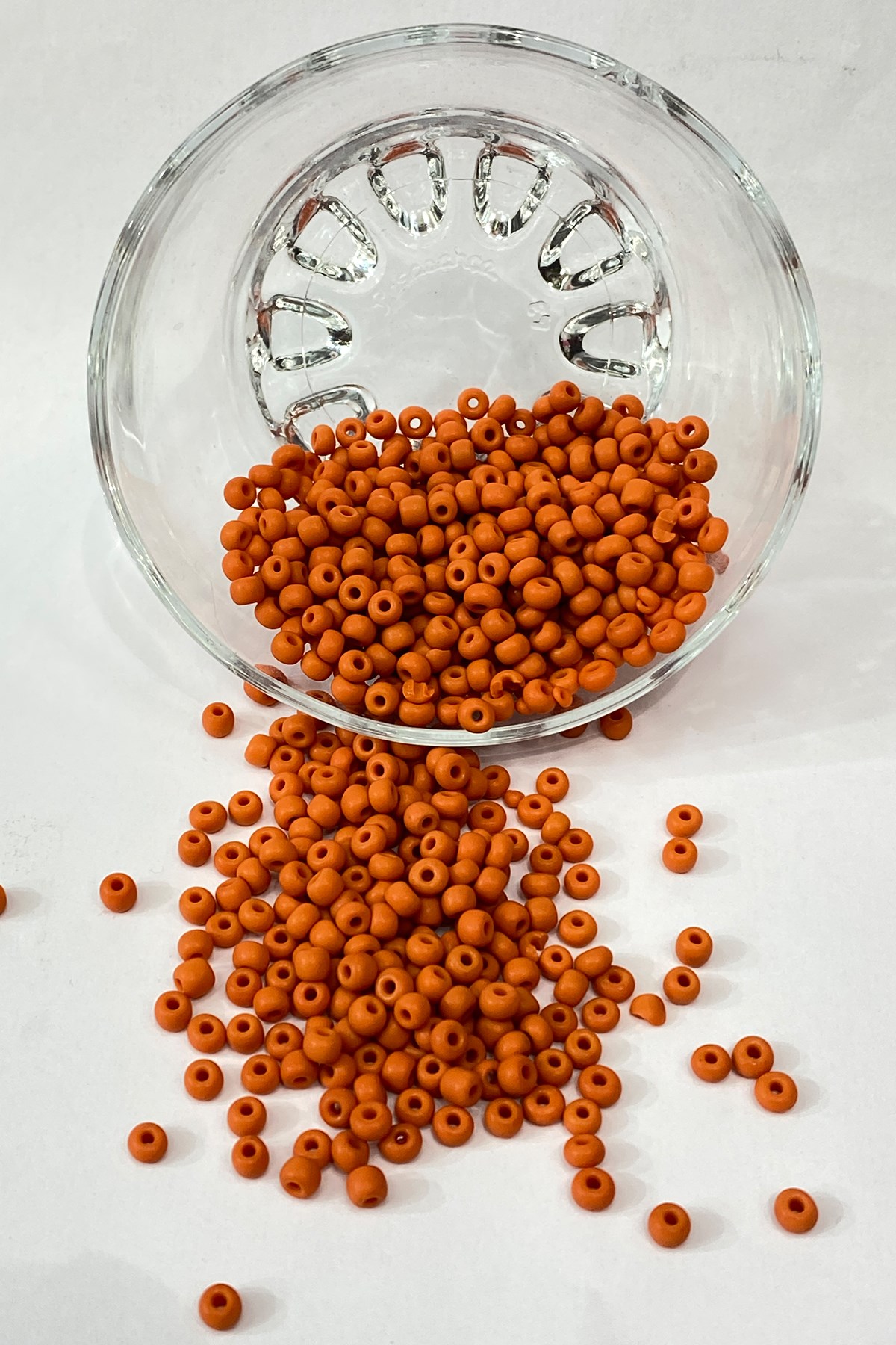 Mat Turuncu Kum Boncuk 4 mm 50 gr