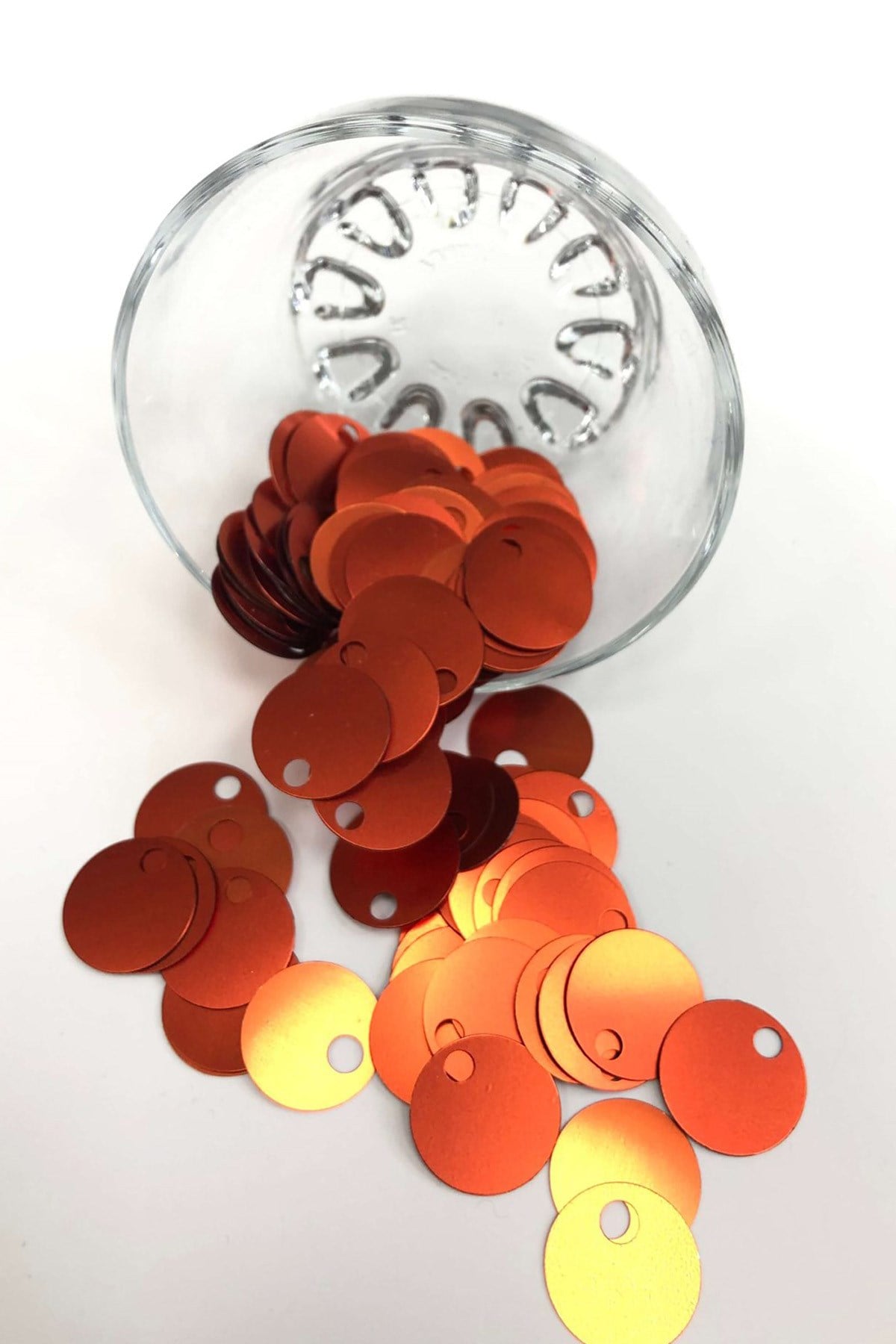 Matte Orange Bootees and Bag Washer 20 mm