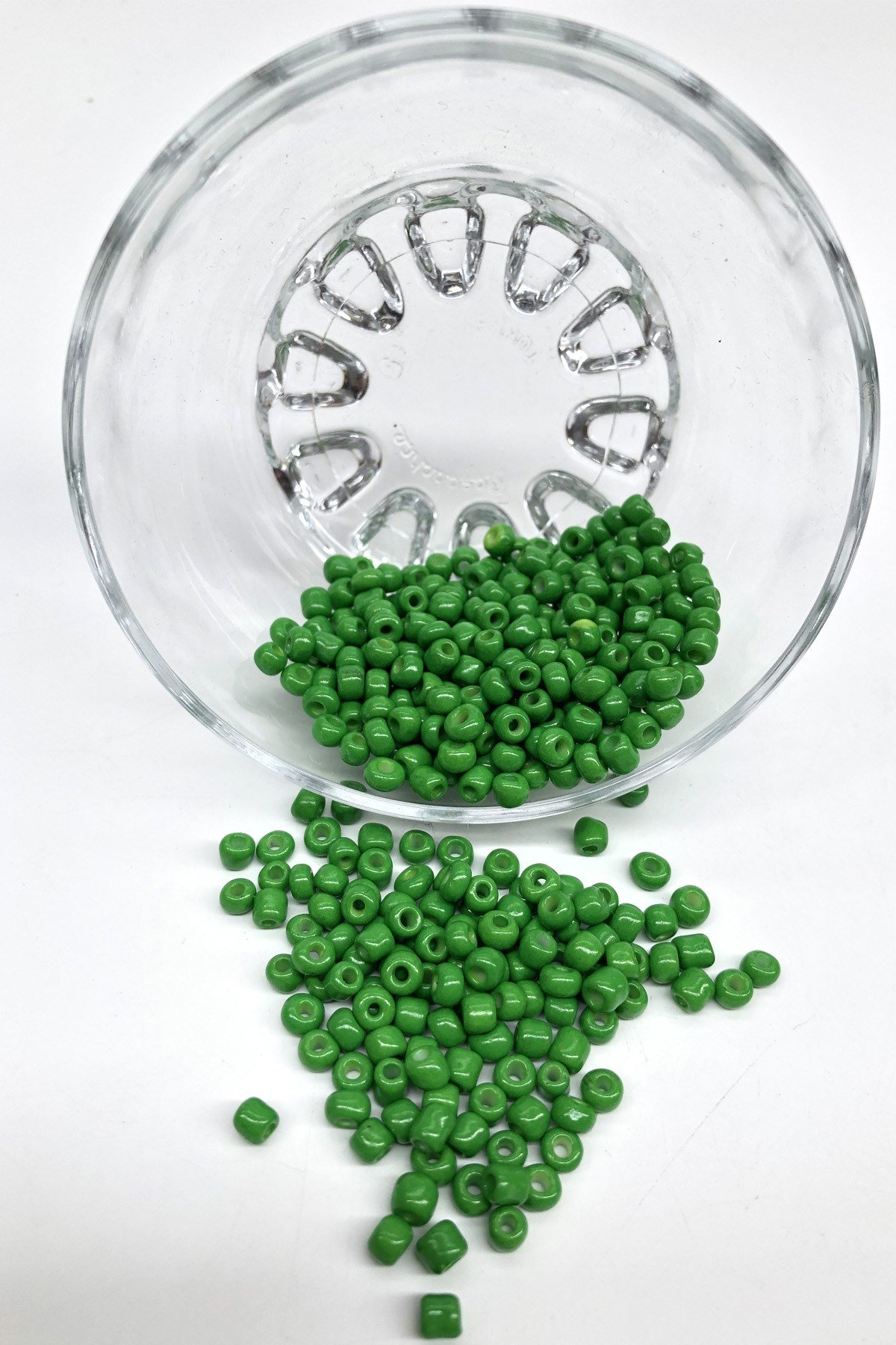 Matte Green Sand Beads 4 mm