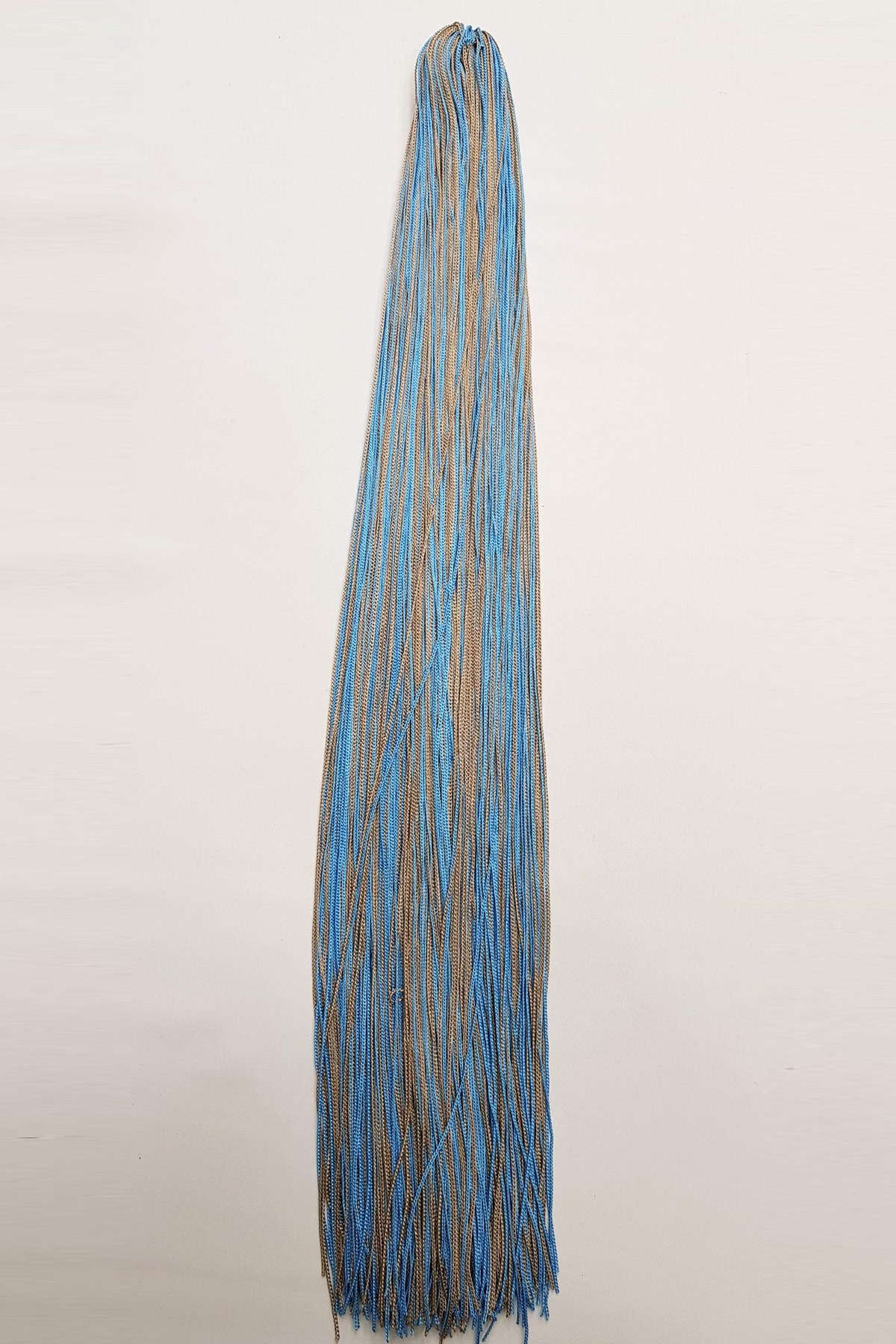 Blue- Mink Single Tie Fringed Tassel 60 cm (1 piece)