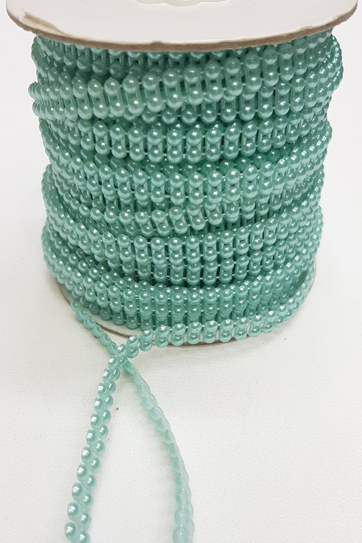 Blue Double Row Cut Pearl 4mm