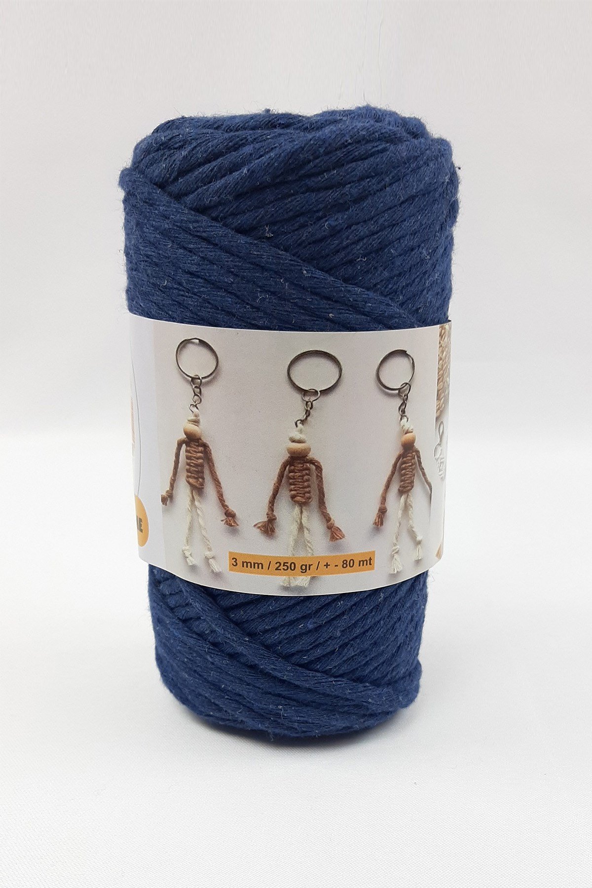 Mavi İnce Büklüm Makrome 02