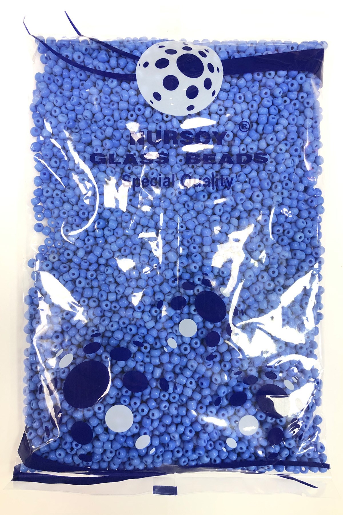 Blue Sand Beads 4 mm 500 gr