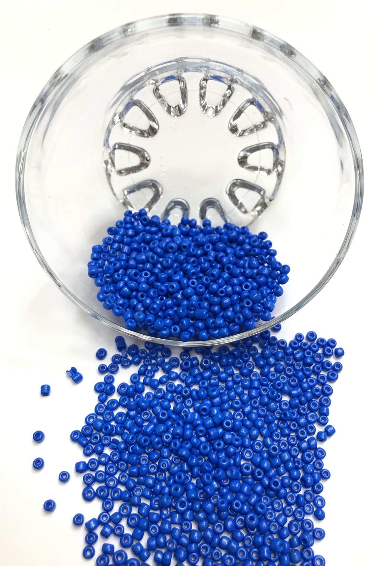 Blue Sand Bead Medium Size 3 mm 50 gr