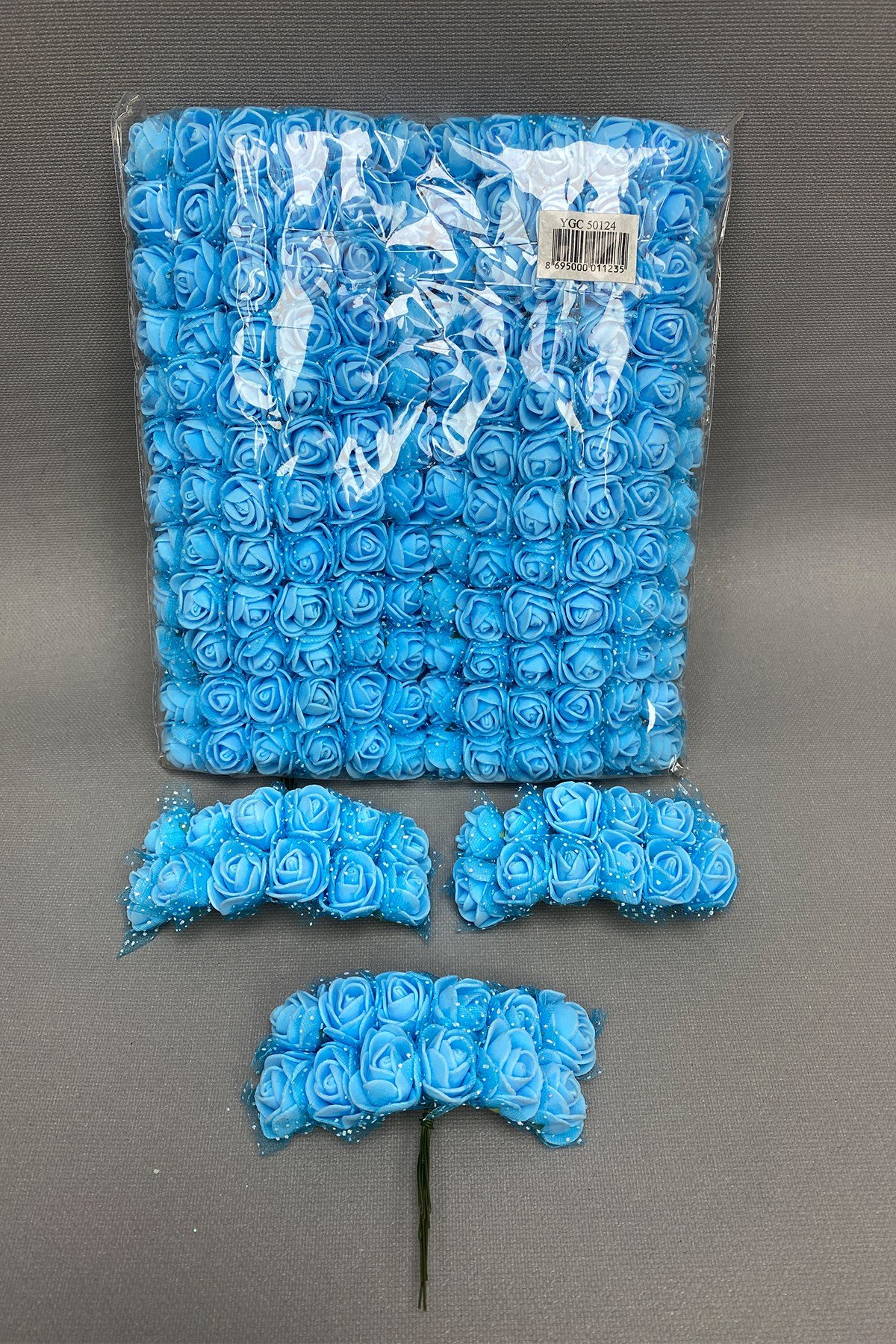 Mavi Lateks Yapay Çiçek 144 Adet