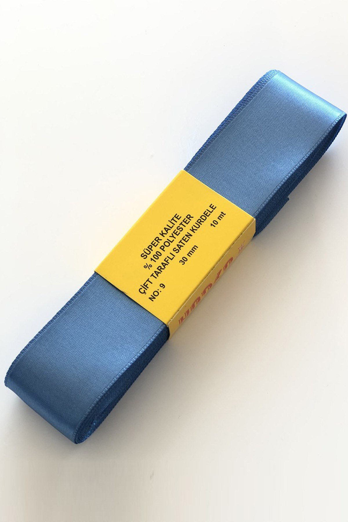 Mavi Saten Kurdele 3 cm