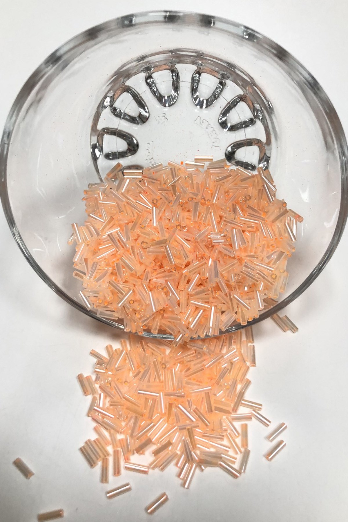 Metalik Turuncu Boru Boncuk 5 mm