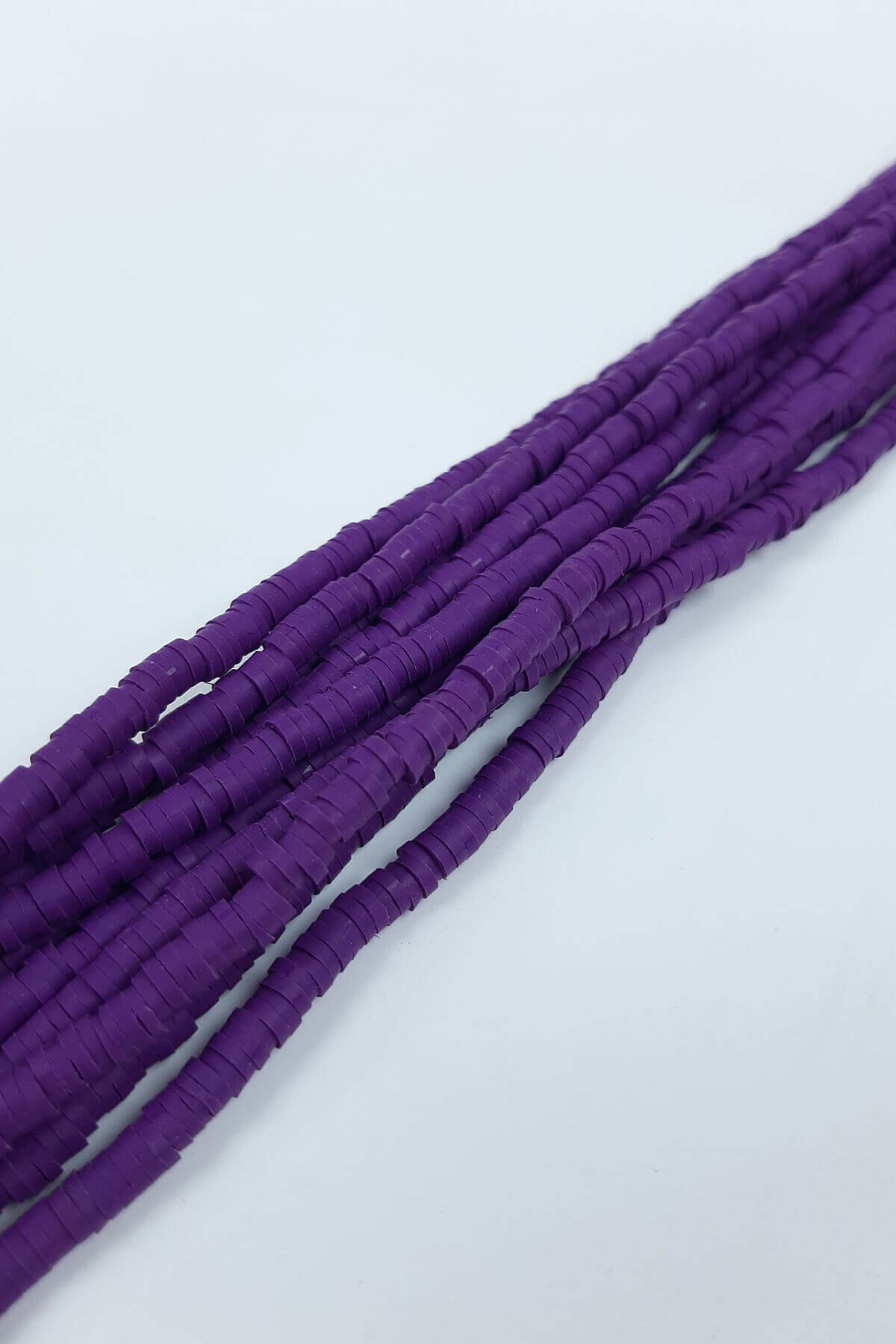 Mor 4 mm Fimo Boncuk