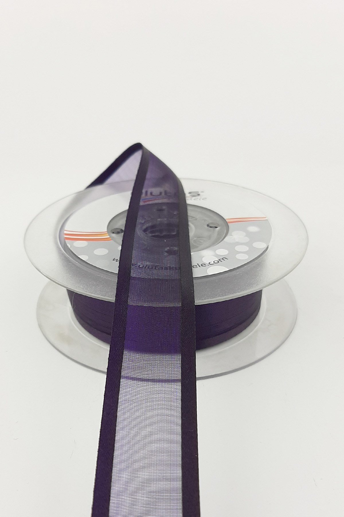 Mor Geniş Organzeli Saten Kurdele 20 mt