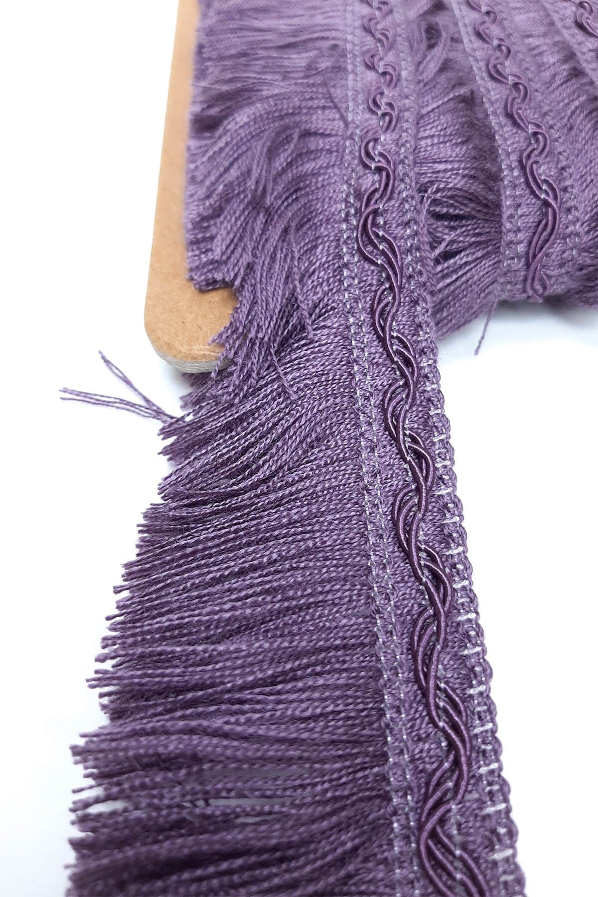 Purple Rope Tassel Fringe Ribbon 5 cm