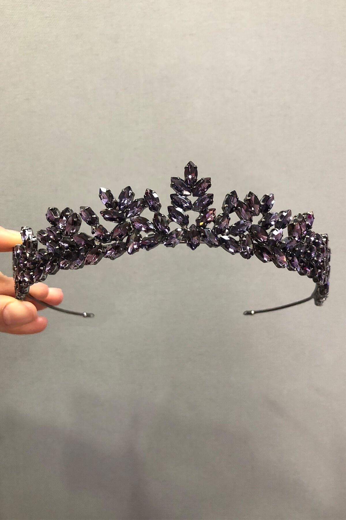 Purple Plated Henna Bridal Crown