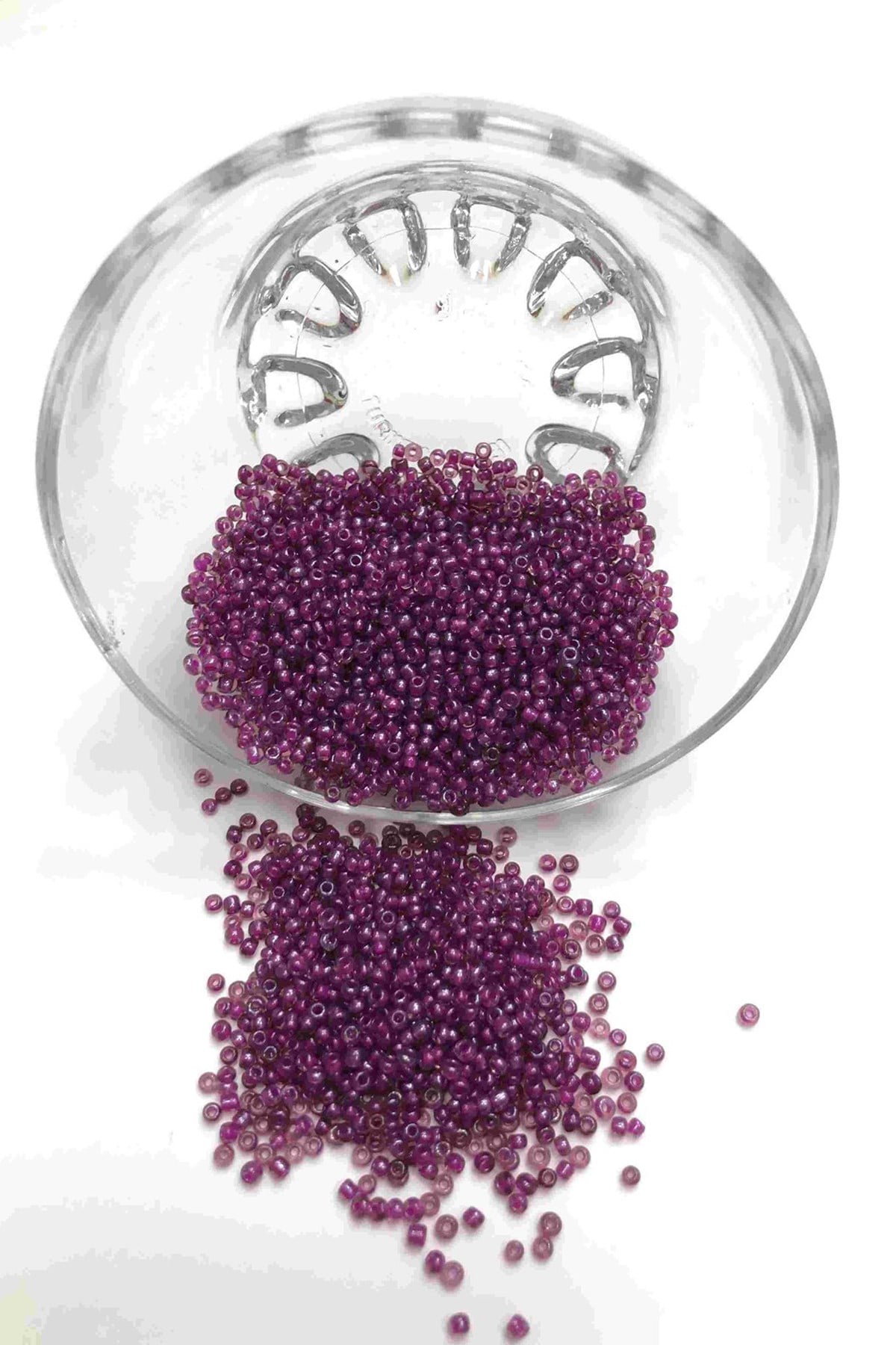 Purple Sand Beads 2 mm 50 gr