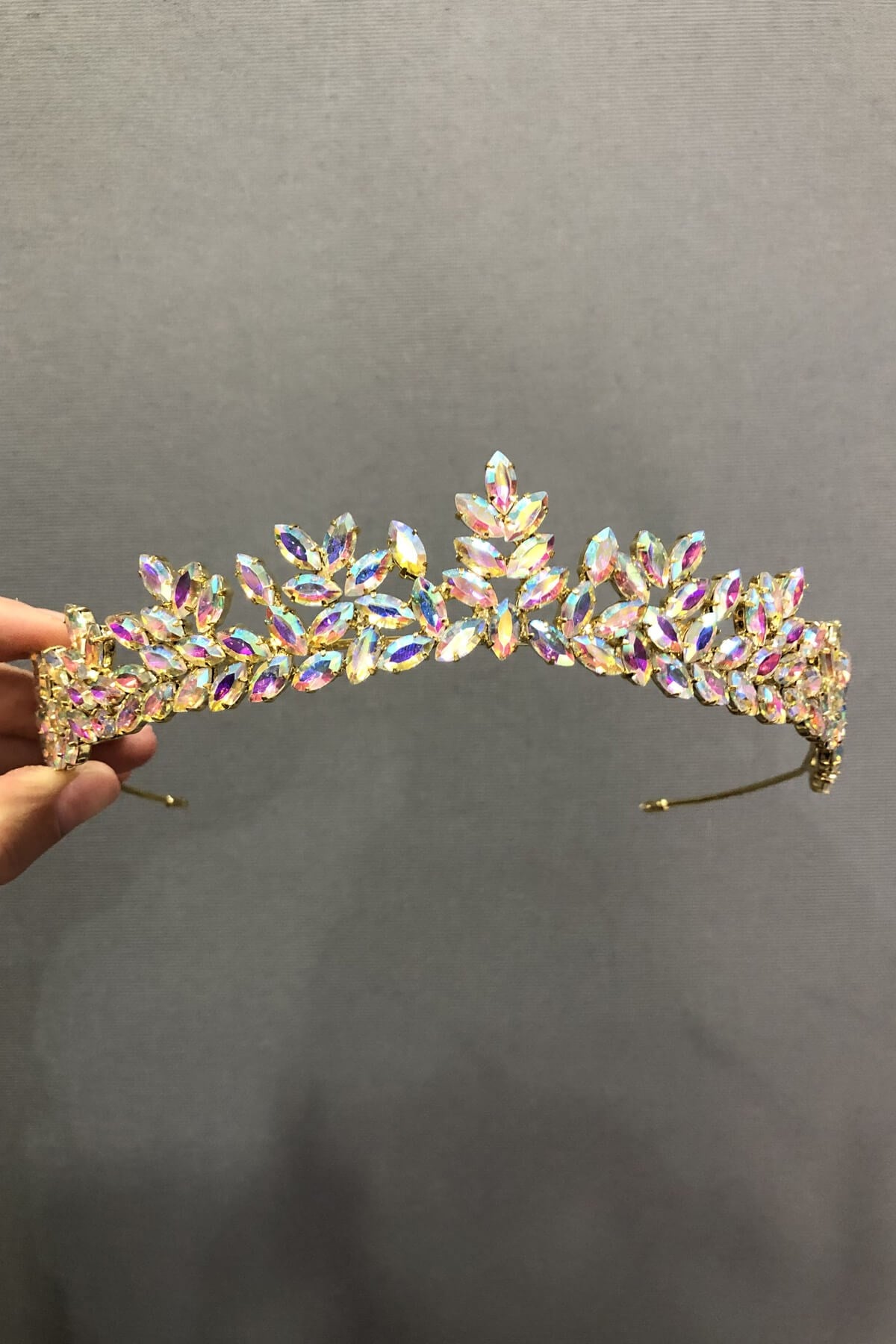 Henna Bridal Crown with Janjan and Stones