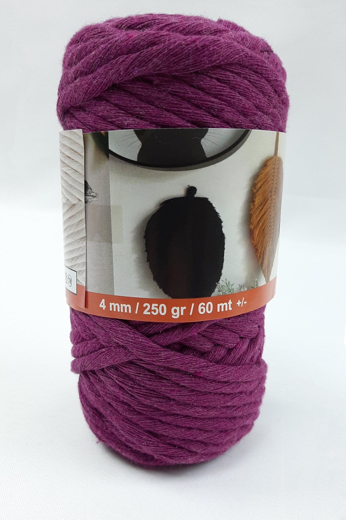 Plum Twisted Carding Rope