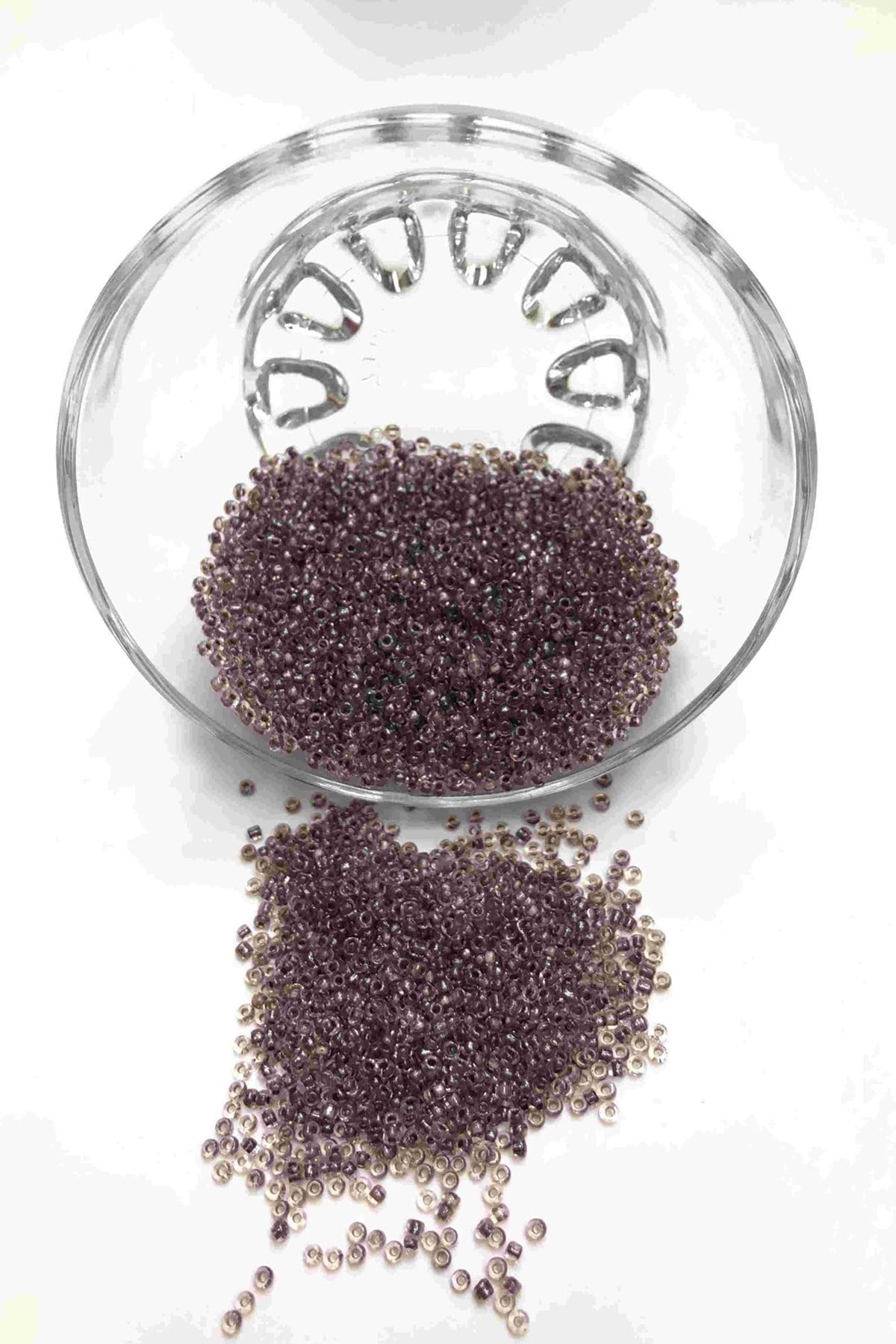 Plum Sand Beads 2 mm 50 gr