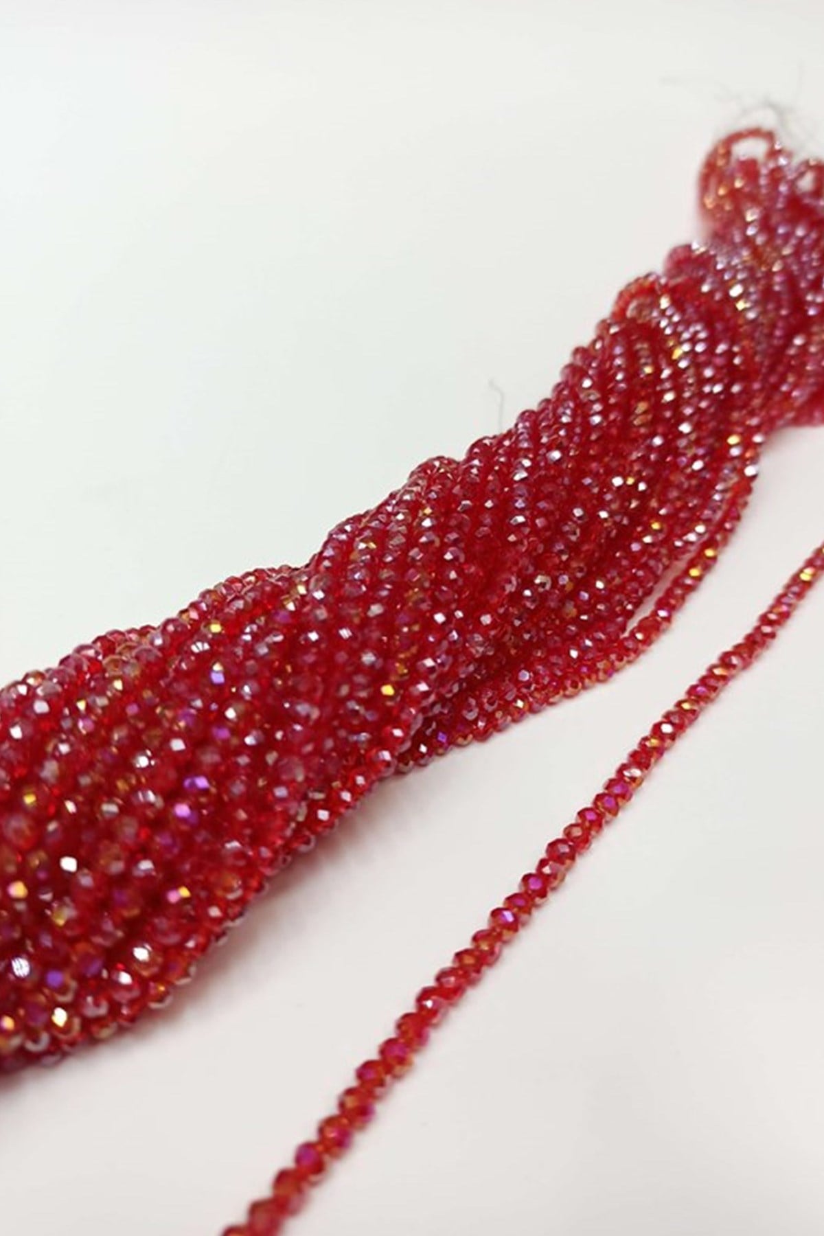 Pomegranate Flower Crystal Beads 4mm