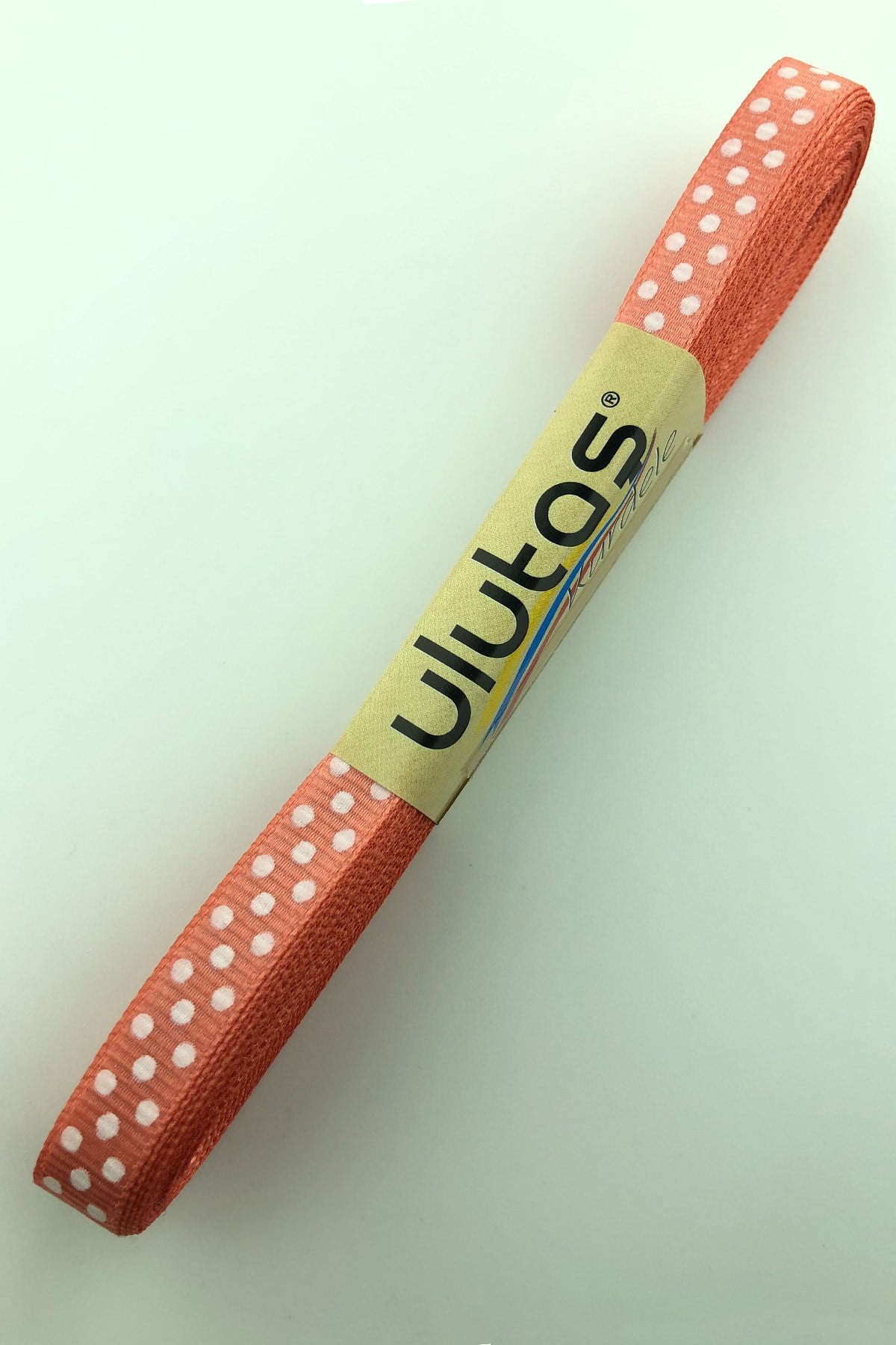 Pomegranate Flower Polka Dot Grosgrain Ribbon 1 cm