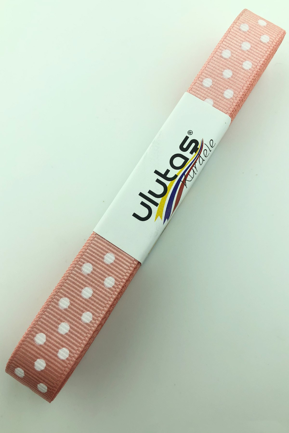 Nar Çiçeği Puantiyeli Grogren Kurdele 1.5 cm