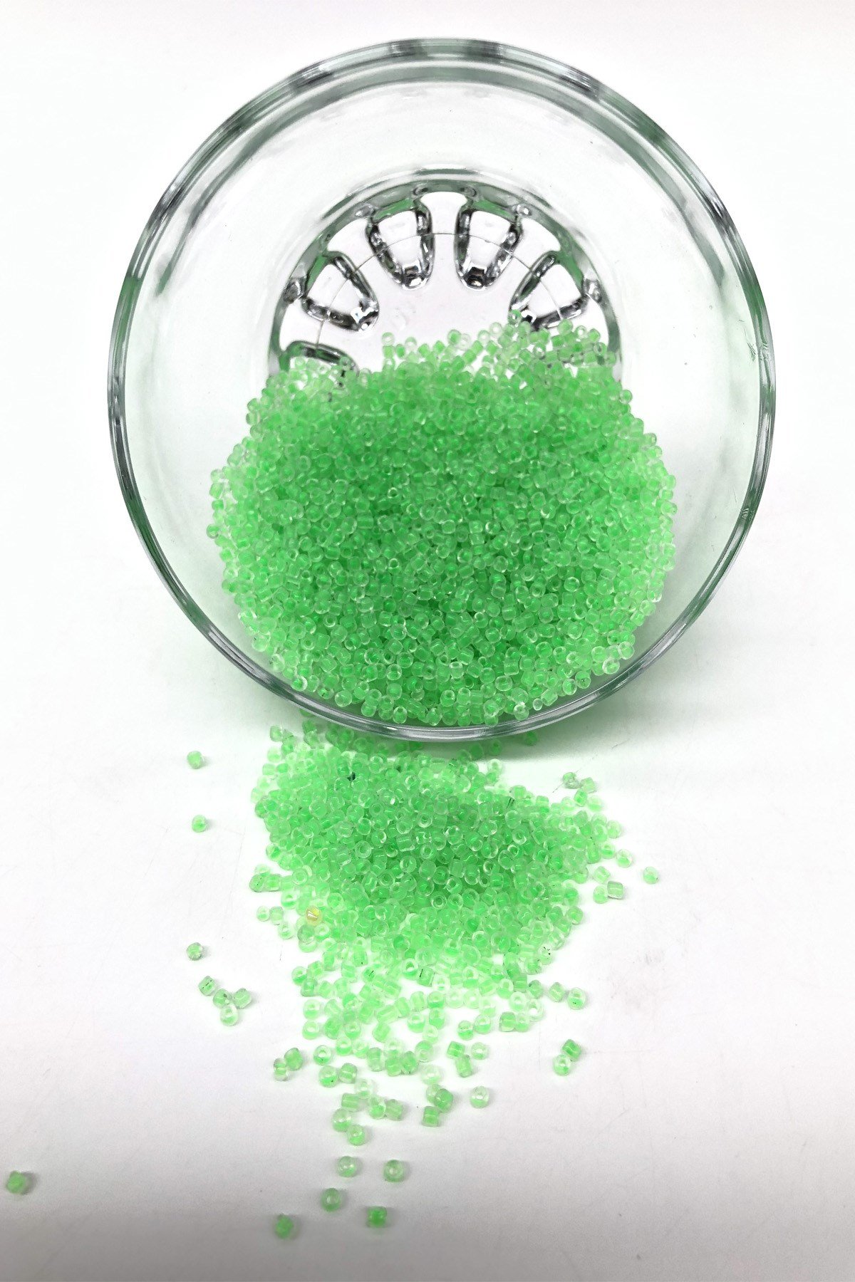 Neon Green Sand Beads 2 mm