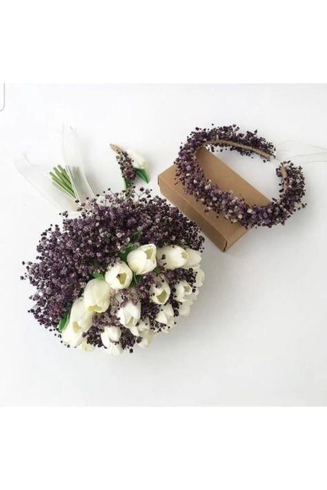 Nikah Nişan Söz Kına Gelin Buketi Ve Gelin Taç Damat Yaka Çiçegi Ile Diş Çekime Uygun
