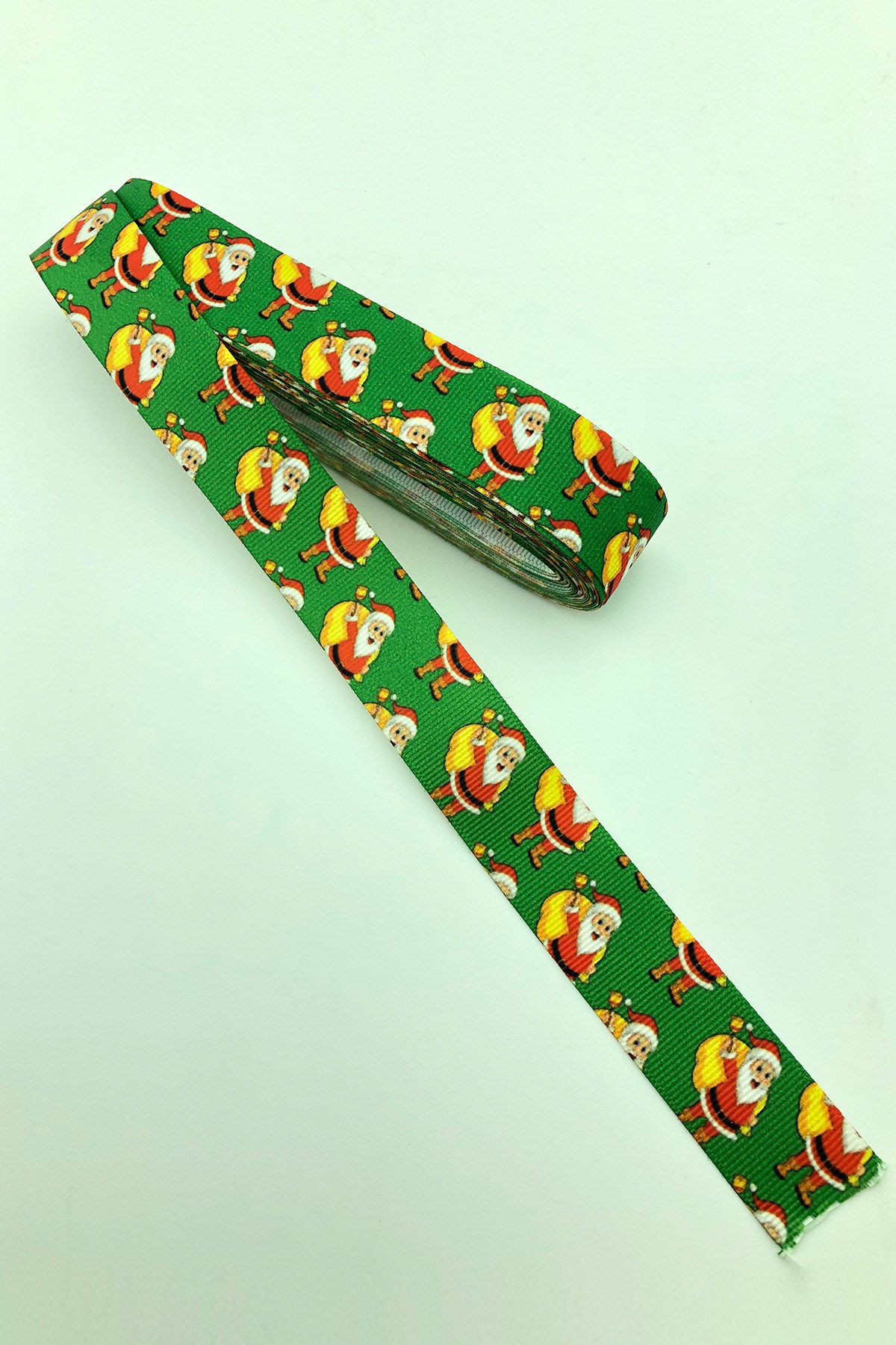 Noel Baba Desenli Yılbaşı Kurdelesi
