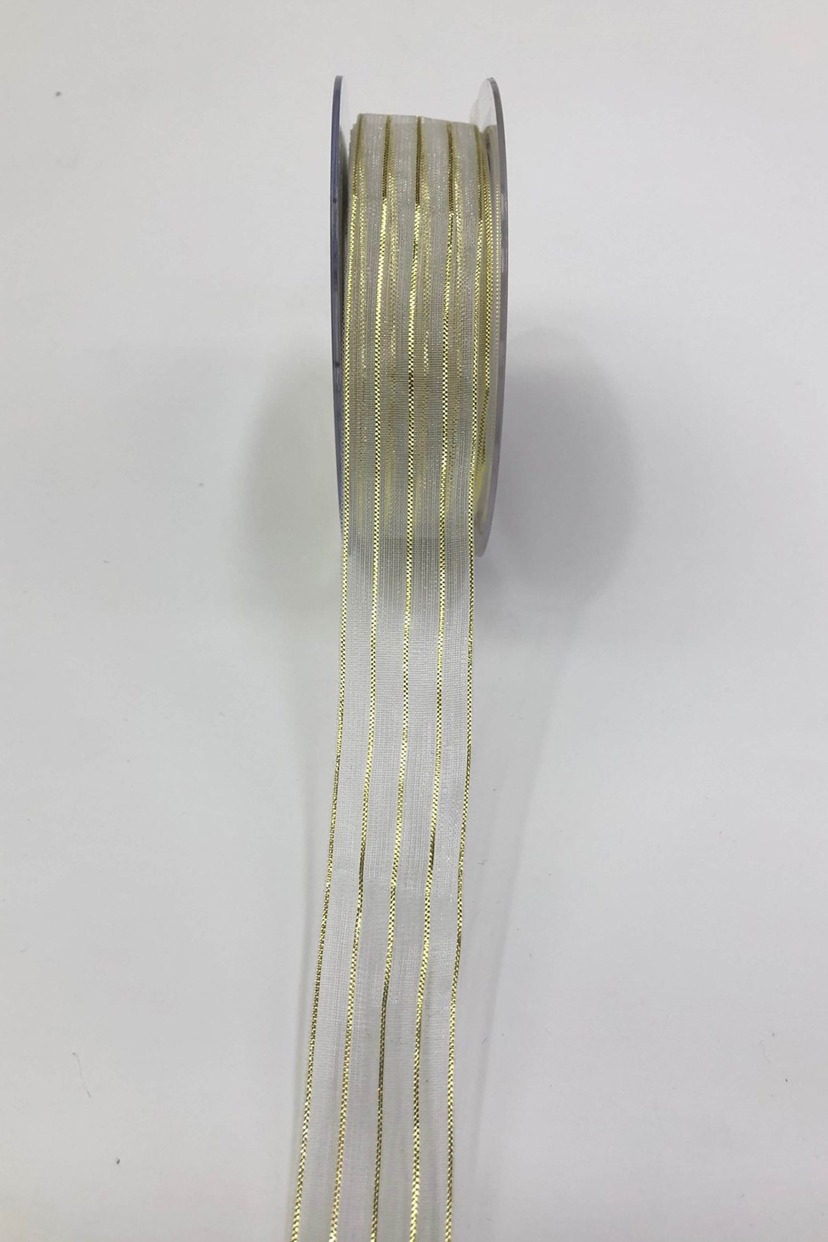 شريط اورجانزا ذهبي شفاف 2.5 سم