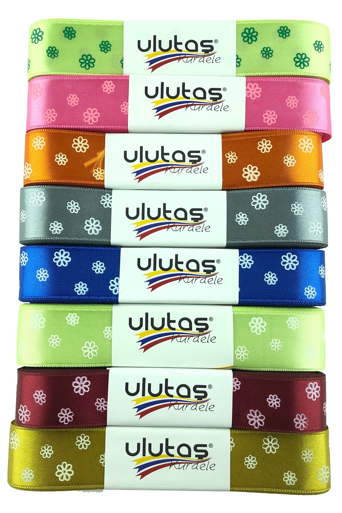 Daisy Printed Satin ribbon