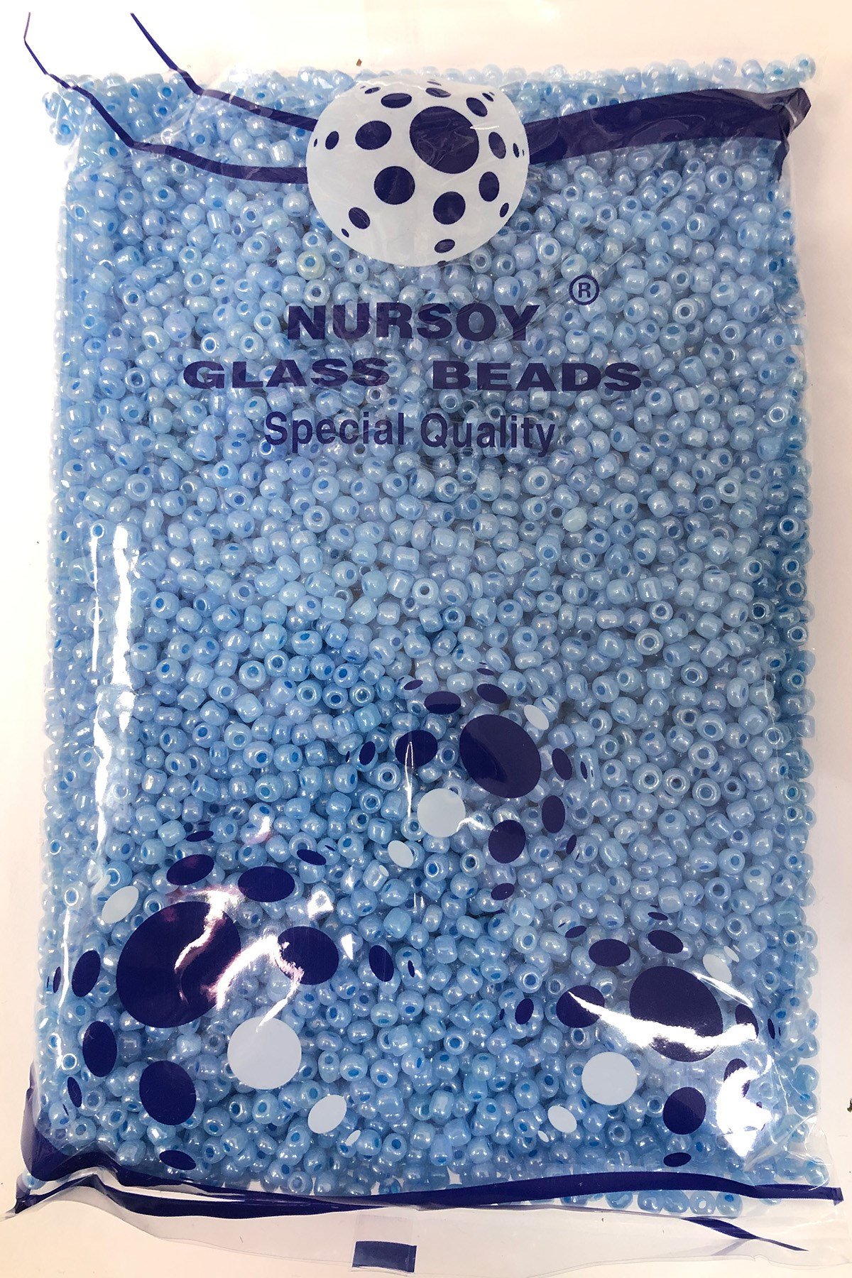 Parlak Mavi Kum Boncuk 4 mm 500 gr