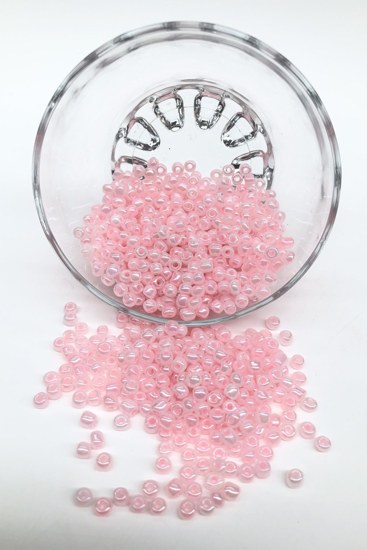 Bright Pink Sand Beads 4 mm